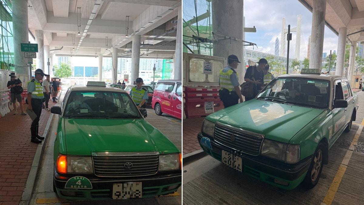 警落馬洲打擊的士違例 3司機涉拒載收傳票