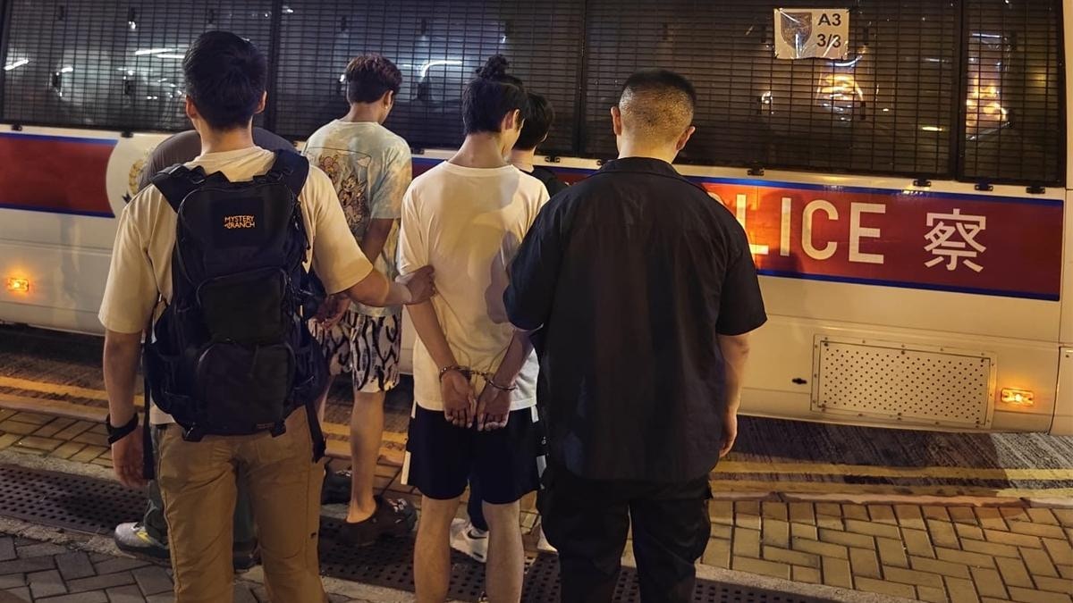 警東涌檢毒品包括太空油 五人被捕 其中兩人欠交罰款遭通緝