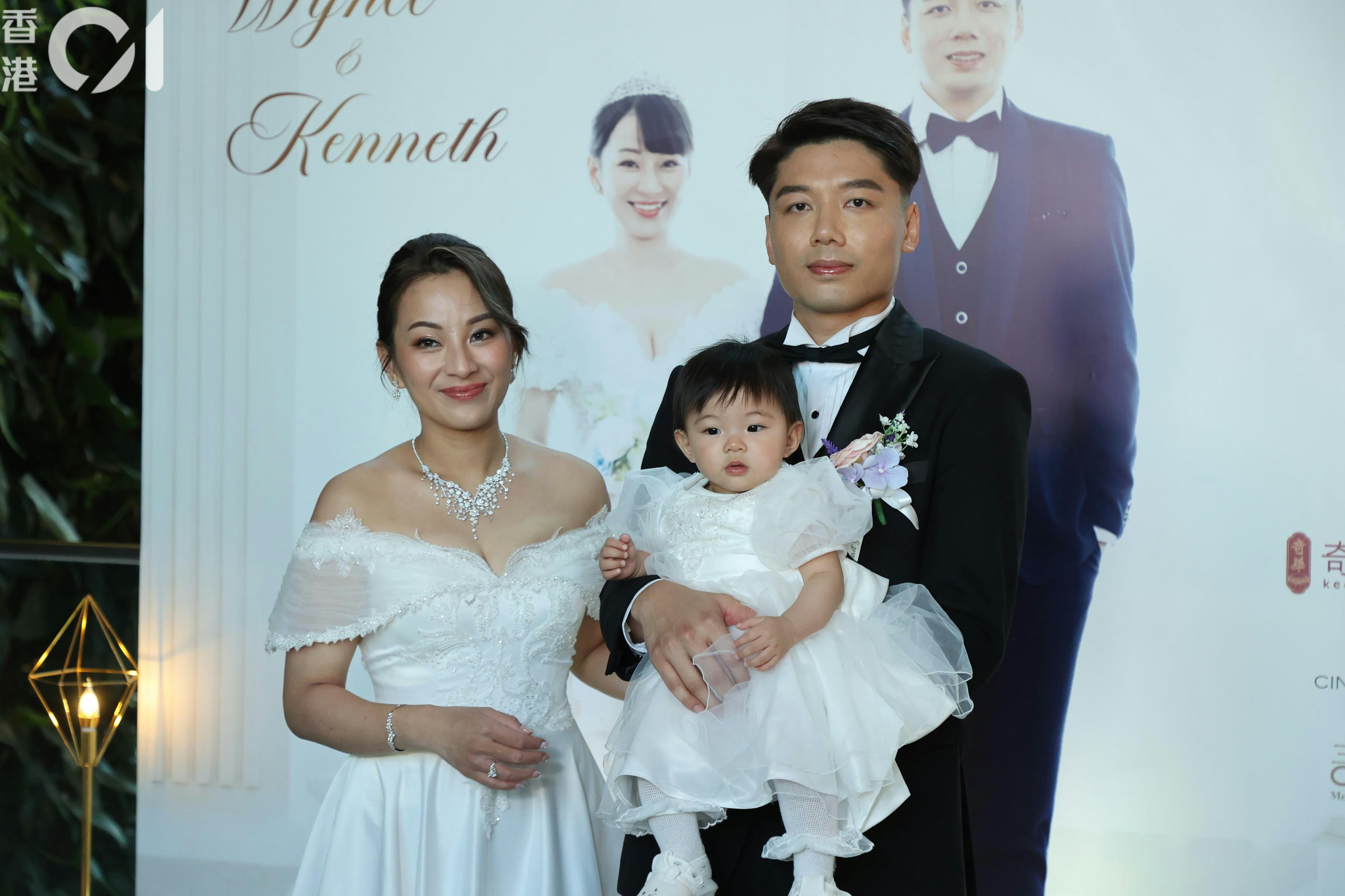 黎燕珊（珊姐）今日（07/6）嫁女之喜，大女劉詠詩（Wynce）與從事IT界的男友鄭健民（Kenneth）婚宴。（葉志明 攝）