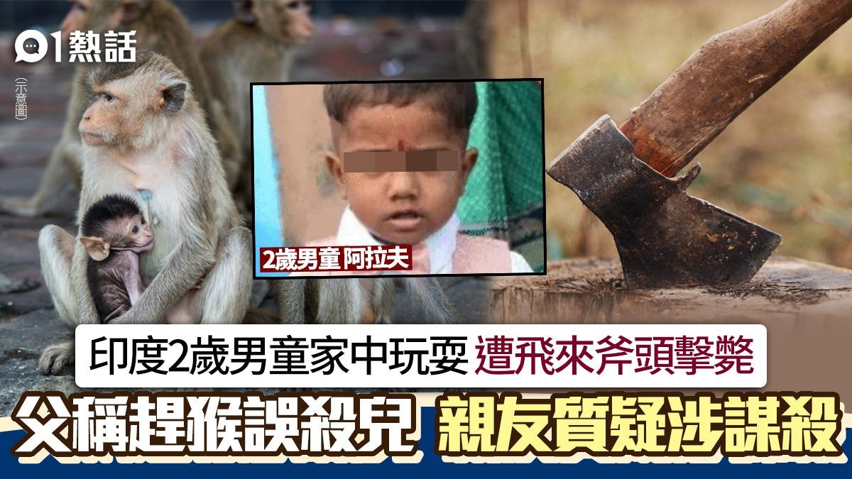 2歲童遭斧頭劈死!父稱為趕猴群誤殺兒 親友2原因提質疑:是謀殺 2歲童遭斧頭劈死!父稱為趕猴群誤殺兒 親友2原因提質疑:是謀殺