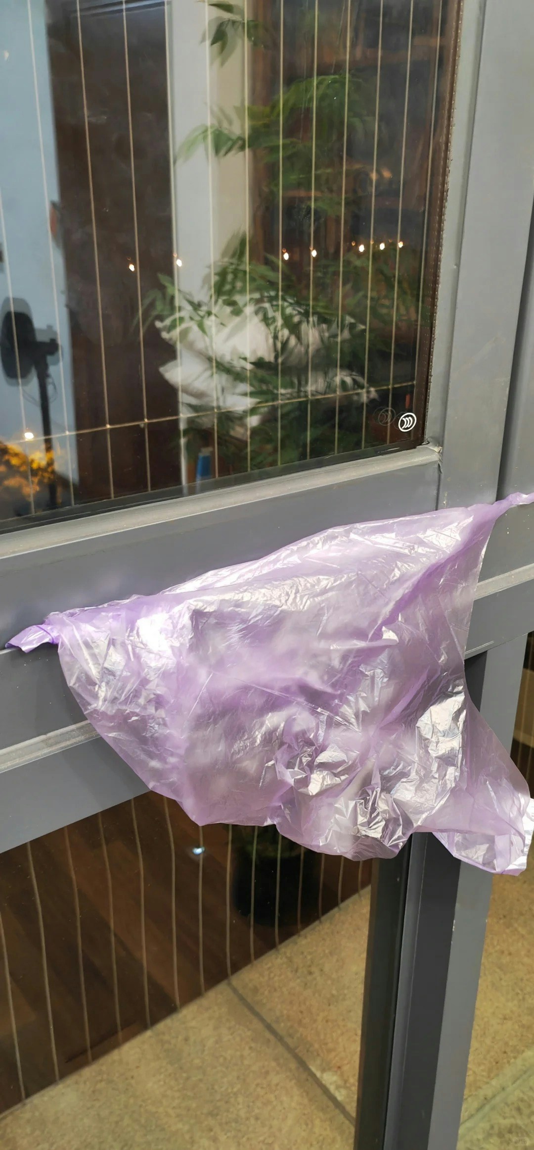 在打開窗時沿著窗邊四周攝入膠袋,然後關窗將膠袋夾實。(小紅書@厦萌狼)