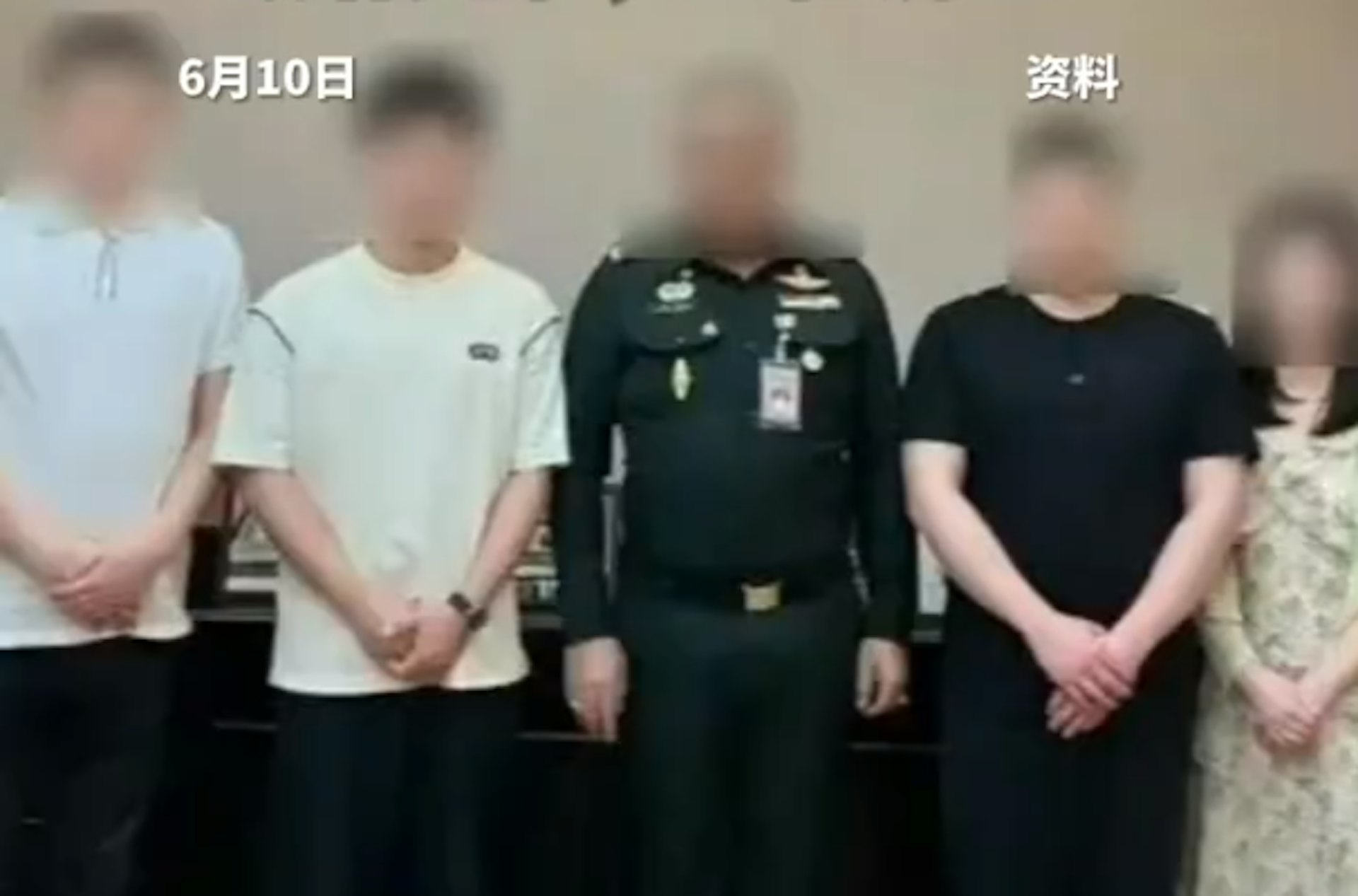 泰國軍官在國防部接待室高規格宴請中國網紅。