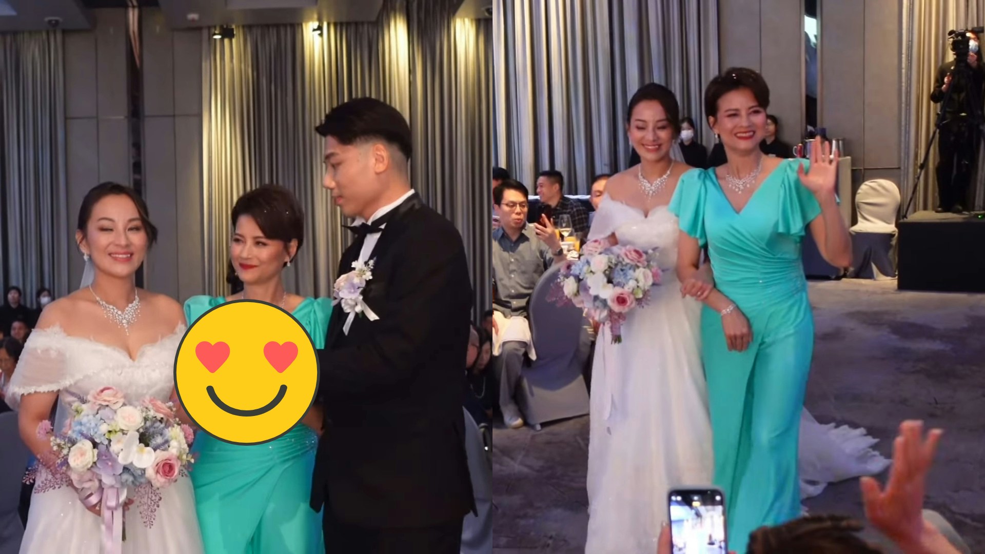 黎燕珊前夫劉永女兒結婚影都冇 母兼父職婚禮做呢個動作全場感動