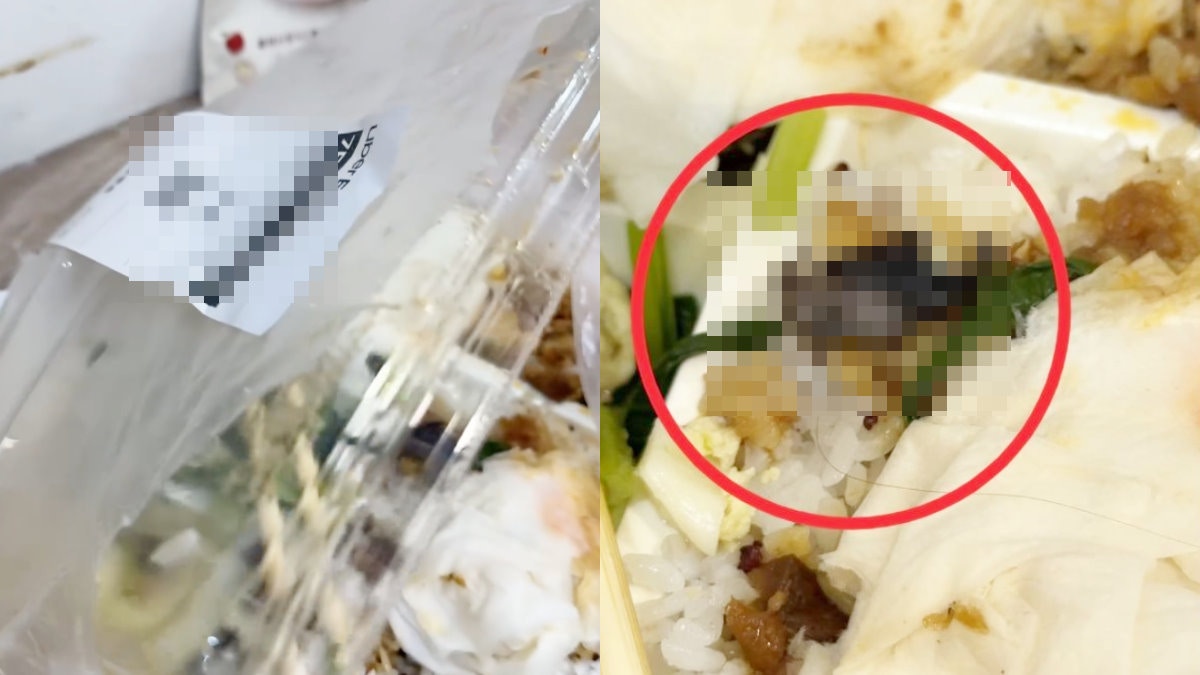 驚過曱甴!外賣雞扒飯竟翻出「蝙蝠屍體」 台食店:有洗米不可能