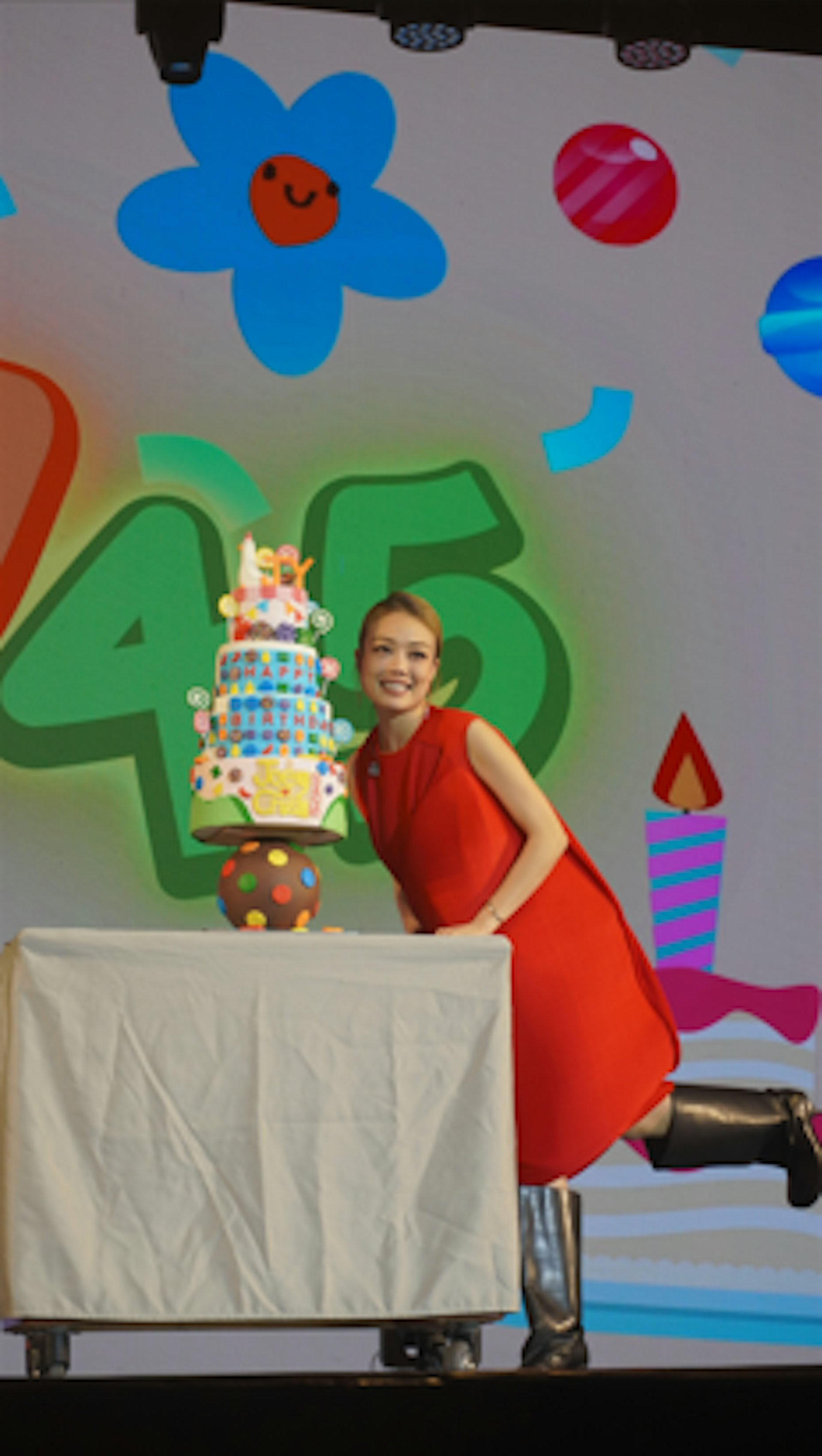 粉絲準備祖兒最愛的手機遊戲「Candy Crush」造型蛋糕,非常有心思。。 粉絲準備祖兒最愛的手機遊戲「Candy Crush」造型蛋糕,非常有心思。。