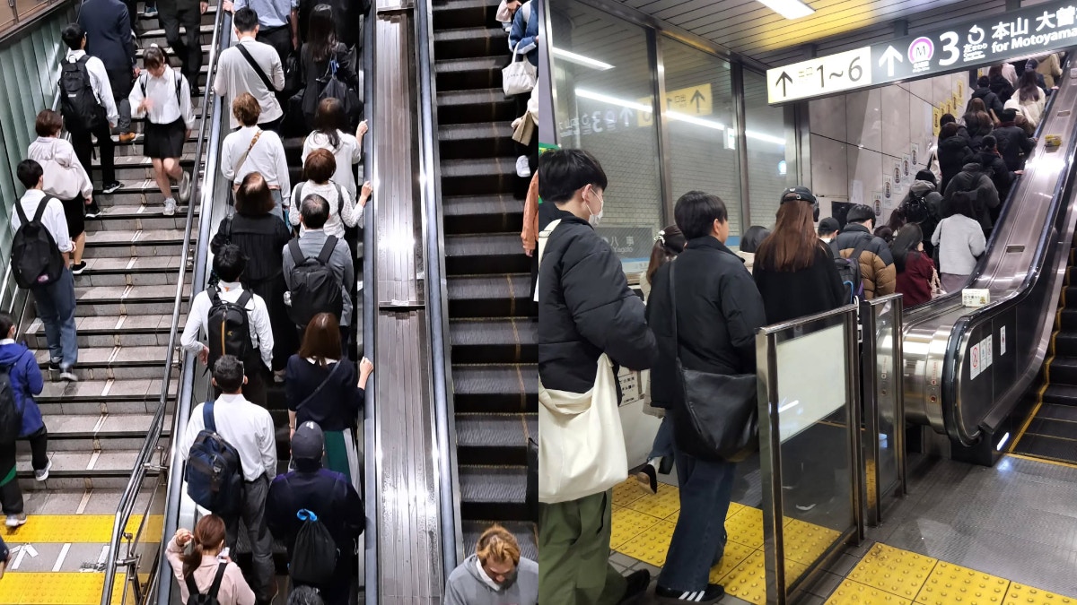 驚見地鐵扶手電梯乘客全部「左右企定」!看看名古屋是怎樣做到的
