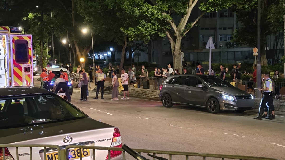 粉嶺華明路女學生捱Benz撞 受傷浴血送院 目擊者:塊面都幾多血