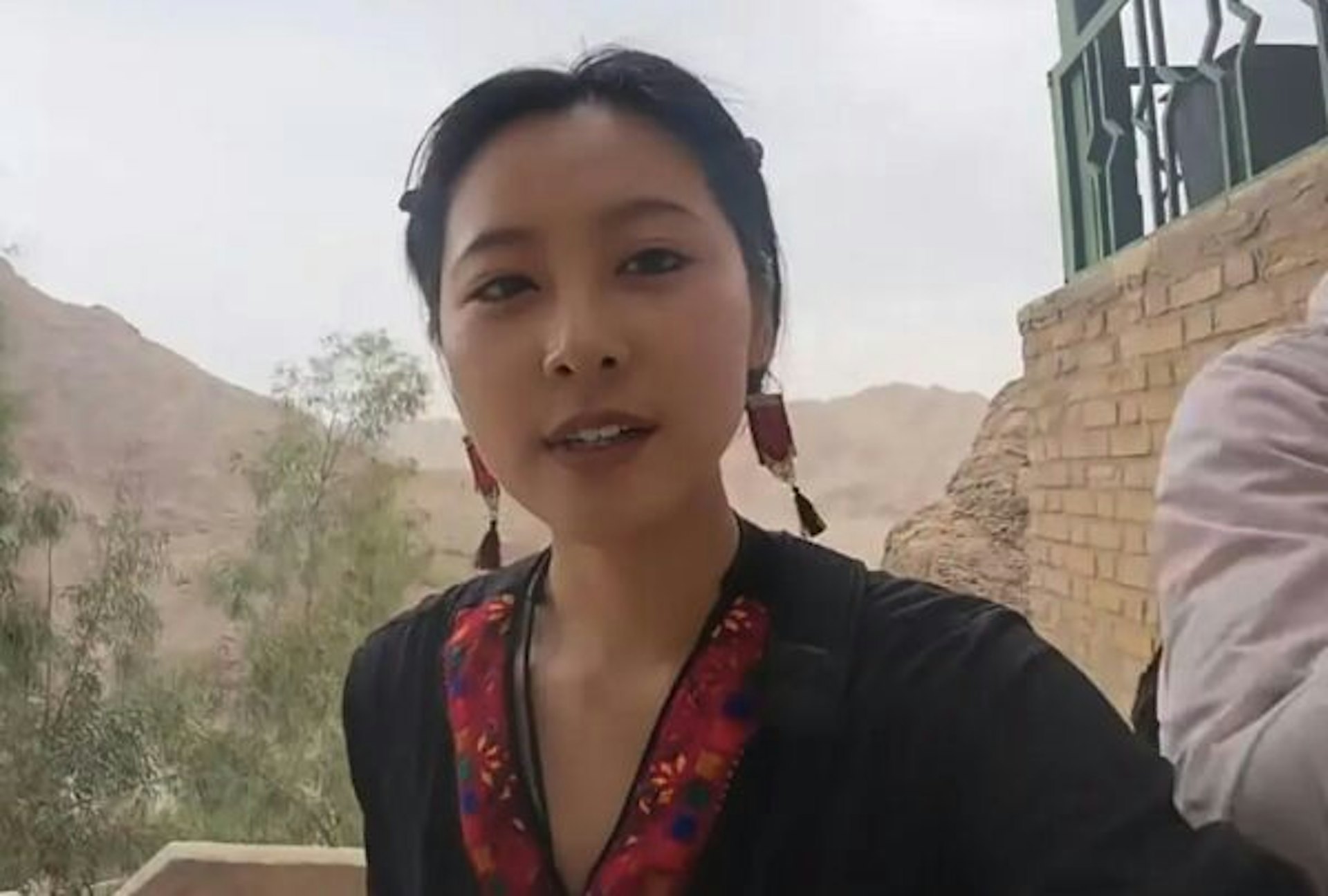女藝術家熱愛旅遊,已去過巴基斯坦、阿富汗等國家。(影片截圖) 女藝術家熱愛旅遊,已去過巴基斯坦、阿富汗等國家。(影片截圖)