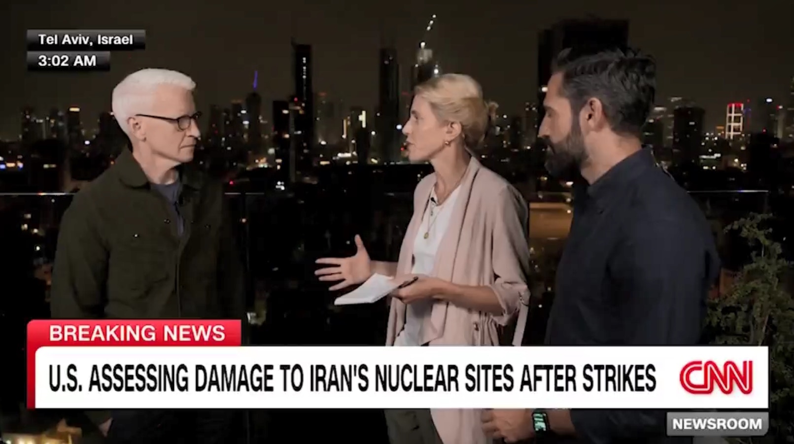 伊朗以色列戰爭｜瘋傳CNN主播「邊直播邊逃亡」：飛彈10分鐘內到