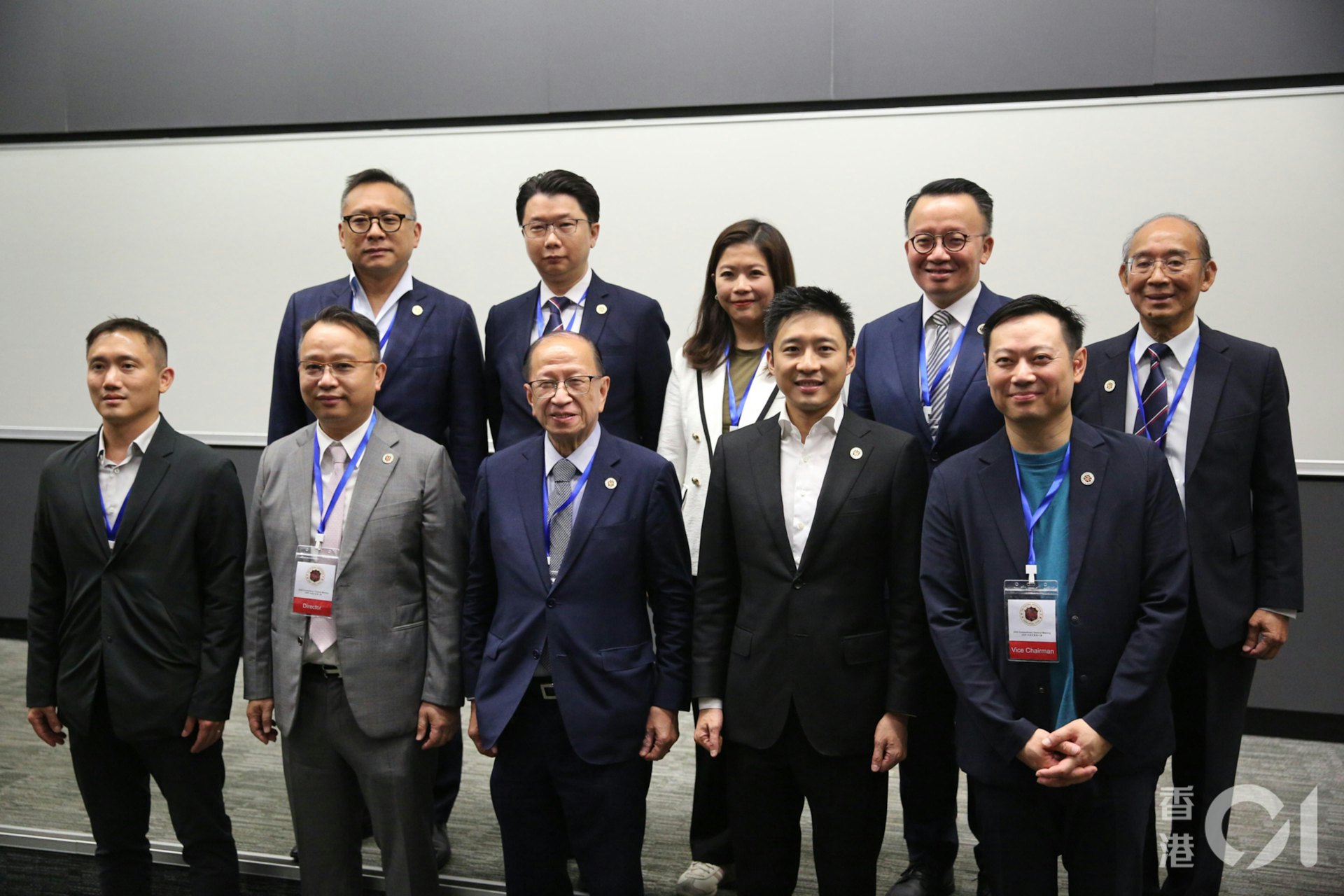 參與足總董事會改選的5名董事全數冧莊。(袁志浩攝) 參與足總董事會改選的5名董事全數冧莊。(袁志浩攝)