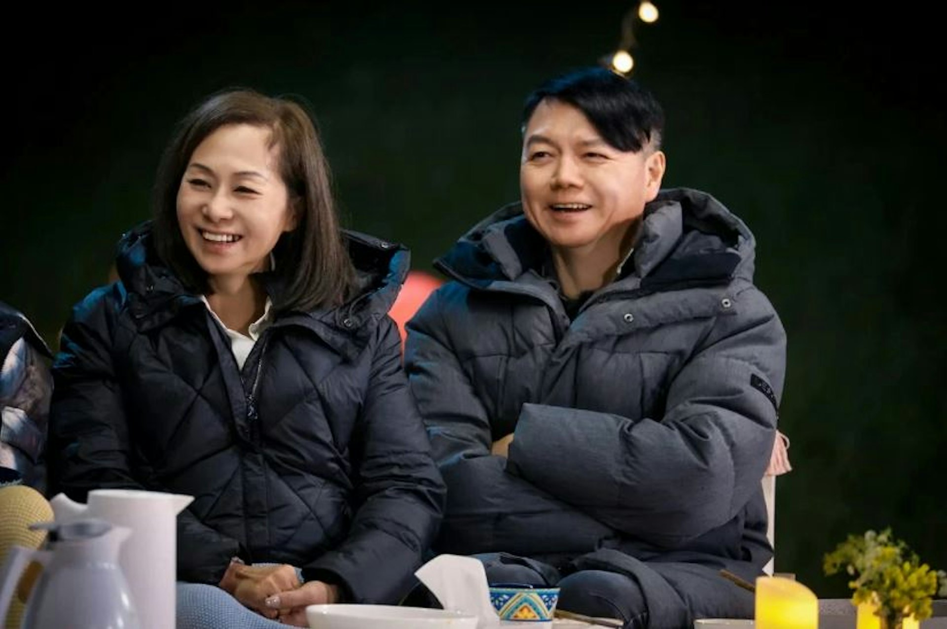 艾威與太太Lisa陳美玲。 艾威與太太Lisa陳美玲。