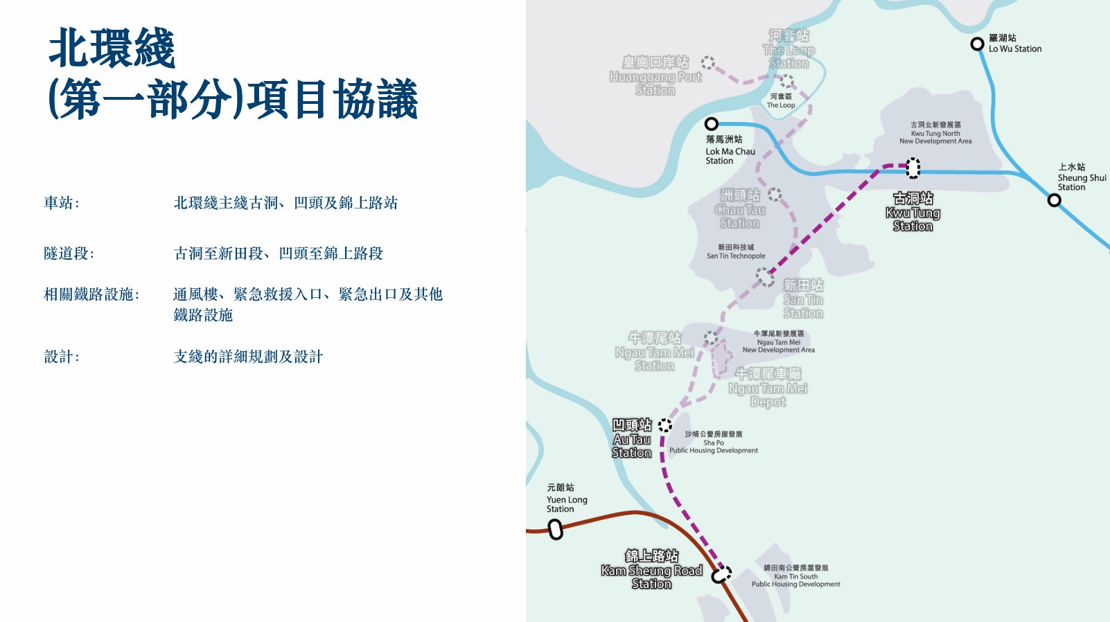 北環線第一部份項目協議。（資料圖片）