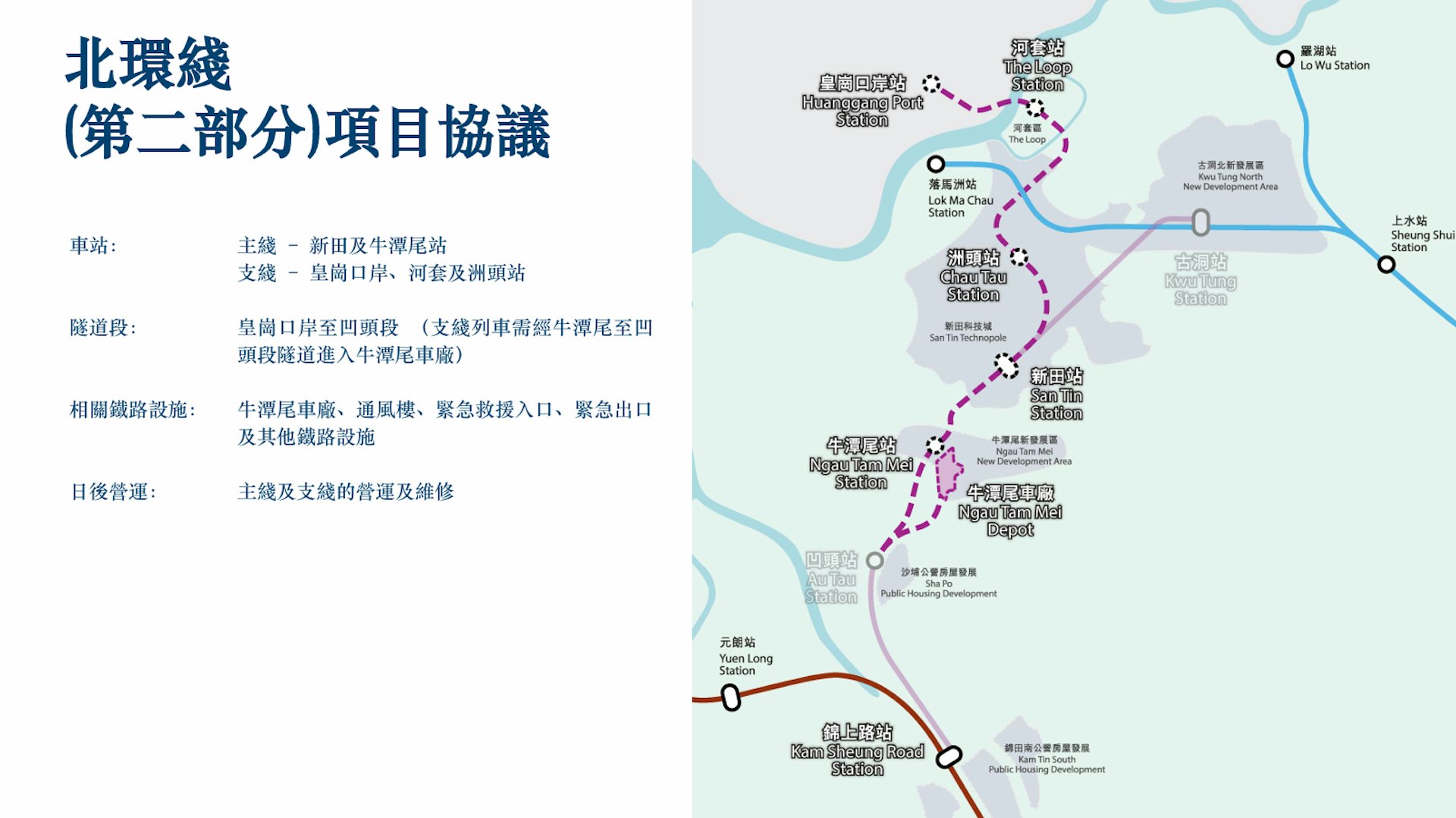 北環線第二部份項目協議。(資料圖片) 北環線第二部份項目協議。(資料圖片)