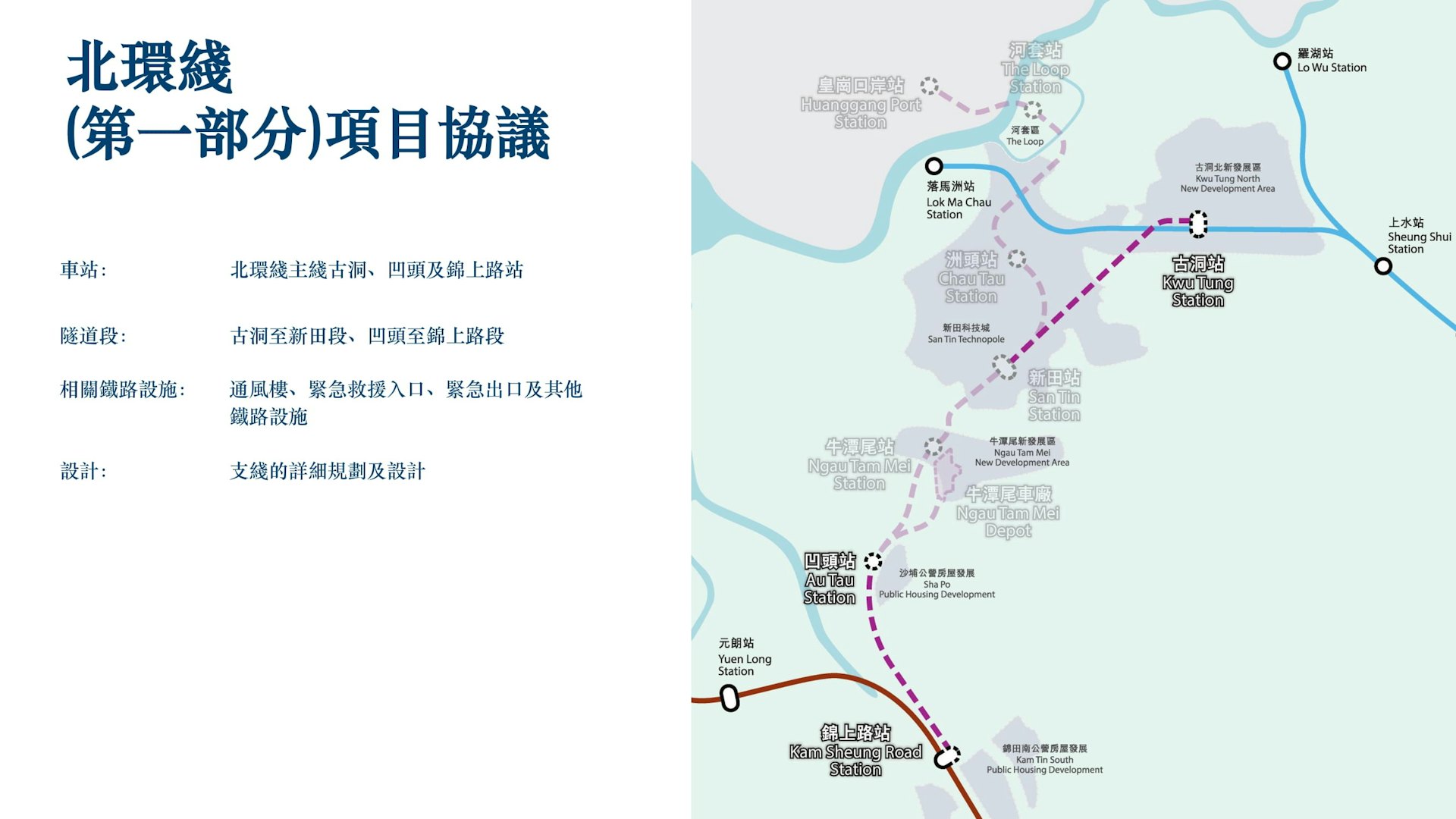北環線|第一部份建造費314億 政府撥10塊商住地助港鐵約值390億 北環線|第一部份建造費314億 政府撥10塊商住地助港鐵約值390億