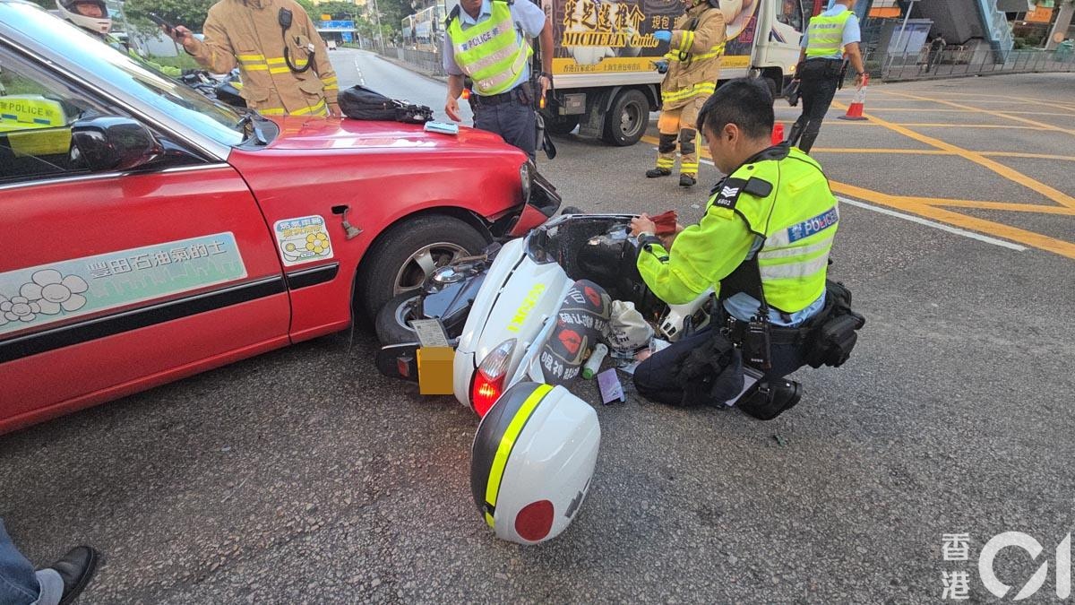 警員在場調查。（陳永武攝）