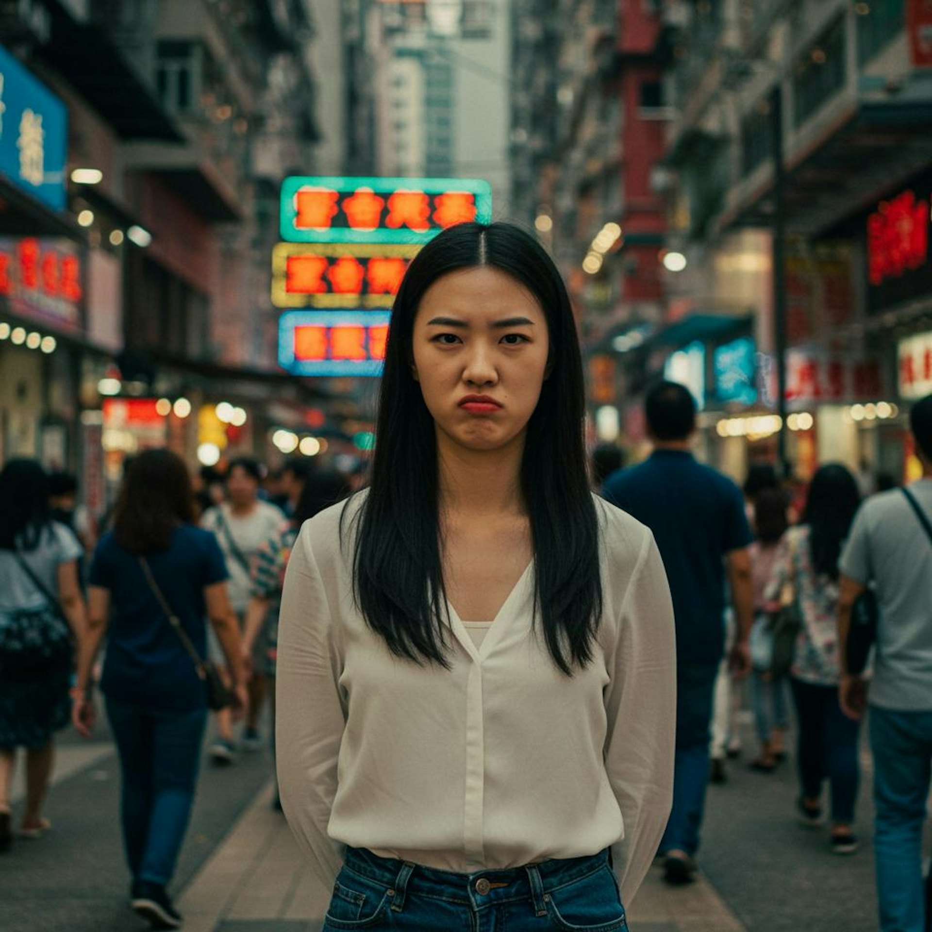 有內地女於小紅書發文,大呻在香港旅遊經歷不似預期。(AI生成圖片)