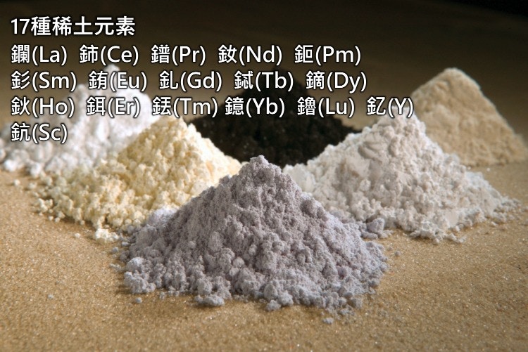 稀土共有17種金屬元素，經提煉加工後的氧化物呈不同顏色。（當代中國）