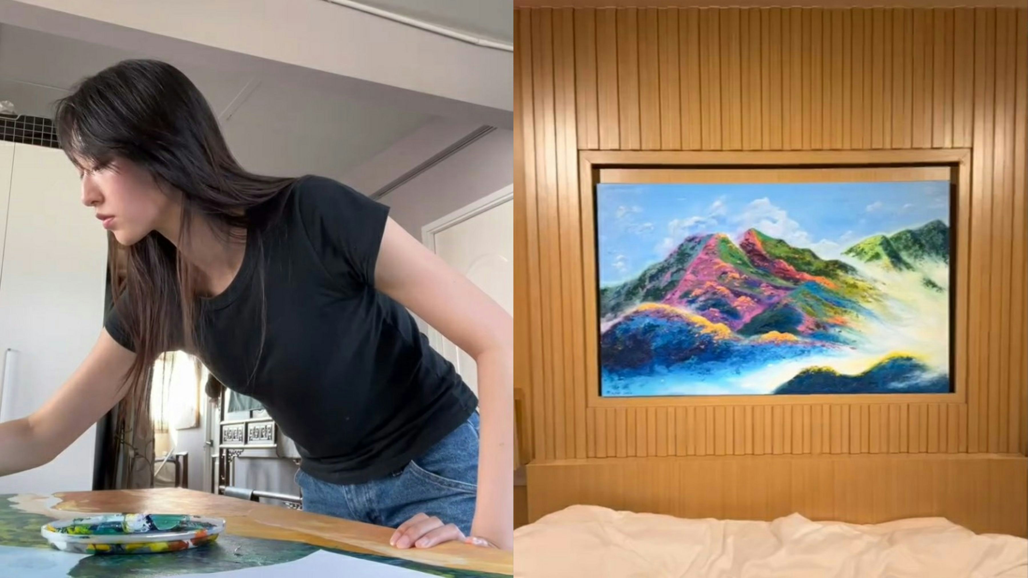方力申愛妻葉萱親自作畫送老公 親揭背後故事:家是你最大的靠山