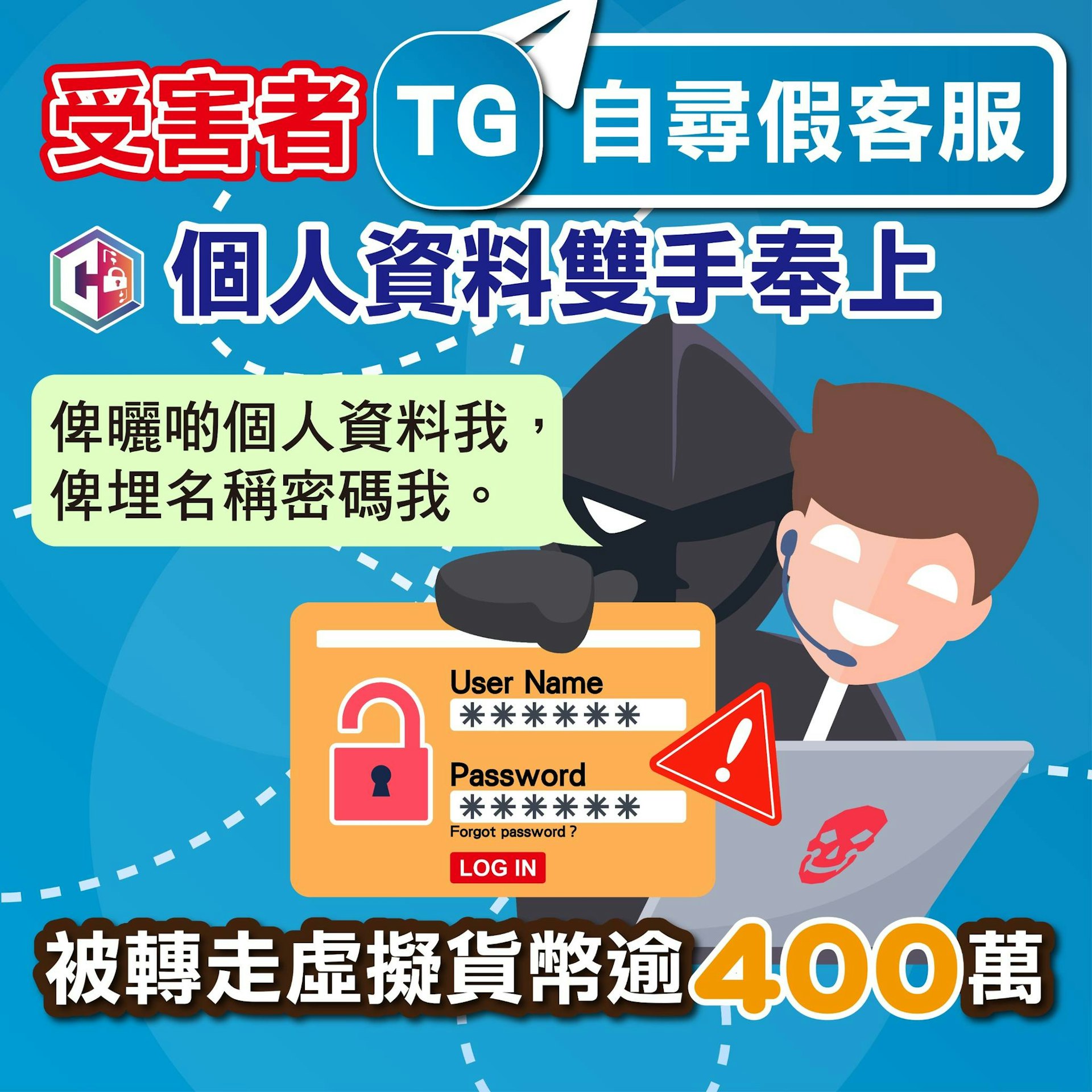 女事主連番中招,合共損失逾400萬港元。(警方圖片) 女事主連番中招,合共損失逾400萬港元。(警方圖片)
