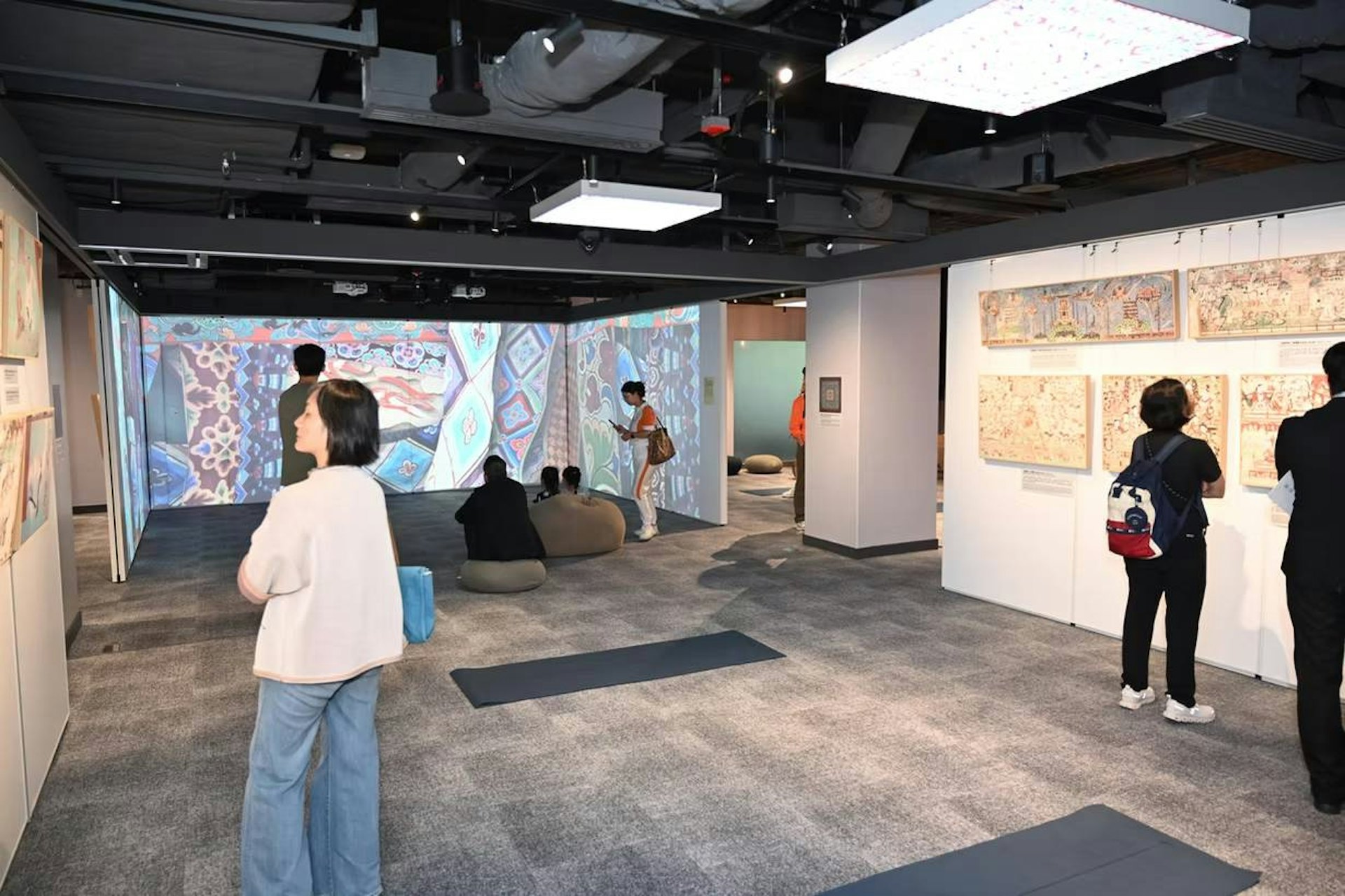 「悠遊淨土」主題區的動態壁畫賦有生命力。(官方圖片) 「悠遊淨土」主題區的動態壁畫賦有生命力。(官方圖片)