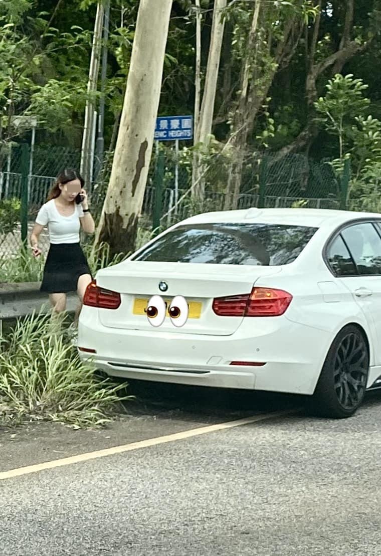 網民看過照片關注女司機美貌。(Facebook群組「車cam L(香港群組)」)