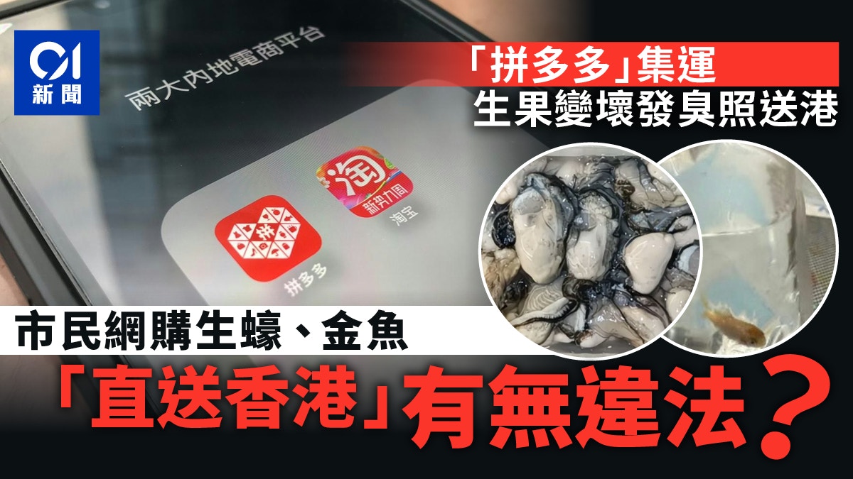 拼多多|消息指少年買到煙霧彈因集運漏洞 蠔仔和活金魚可入口?