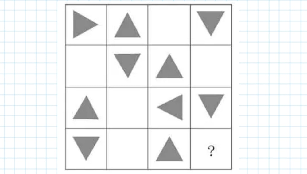 邏輯圖形IQ題|圖中問號處應填什麼?提示:箇中規律「不止4格」