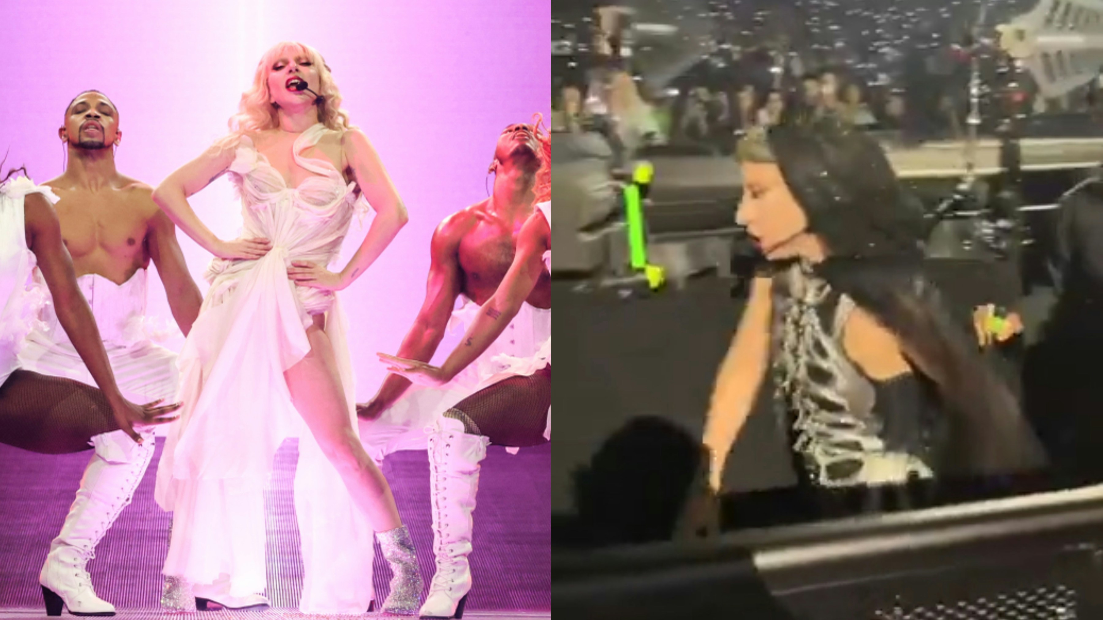 Lady Gaga巡演開鑼即發生意外 落觀眾席意外仆倒繼續唱獲讚專業