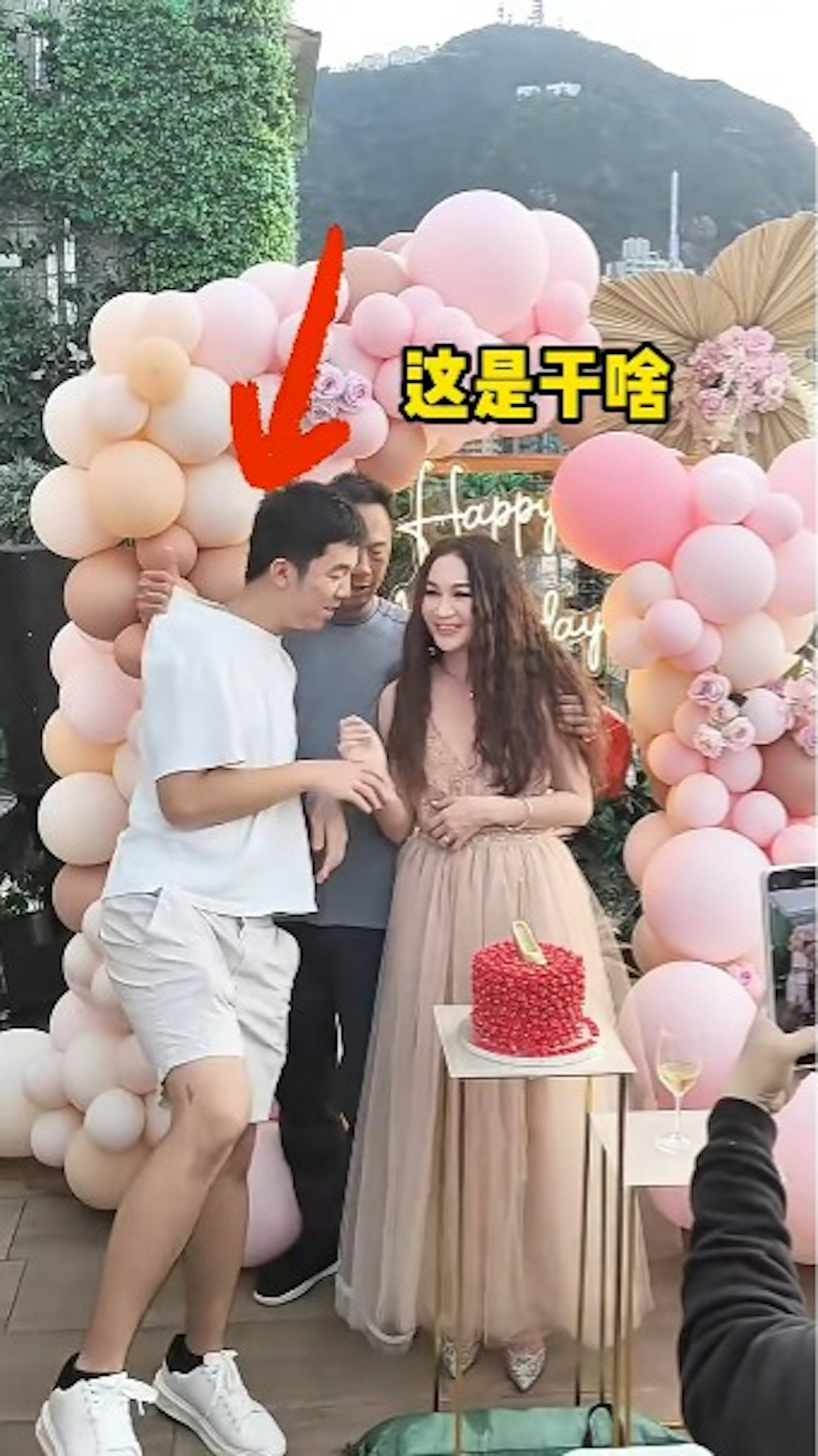 溫碧霞生日派對上她老公的舉動惹熱議。(港劇表妹@小紅書)