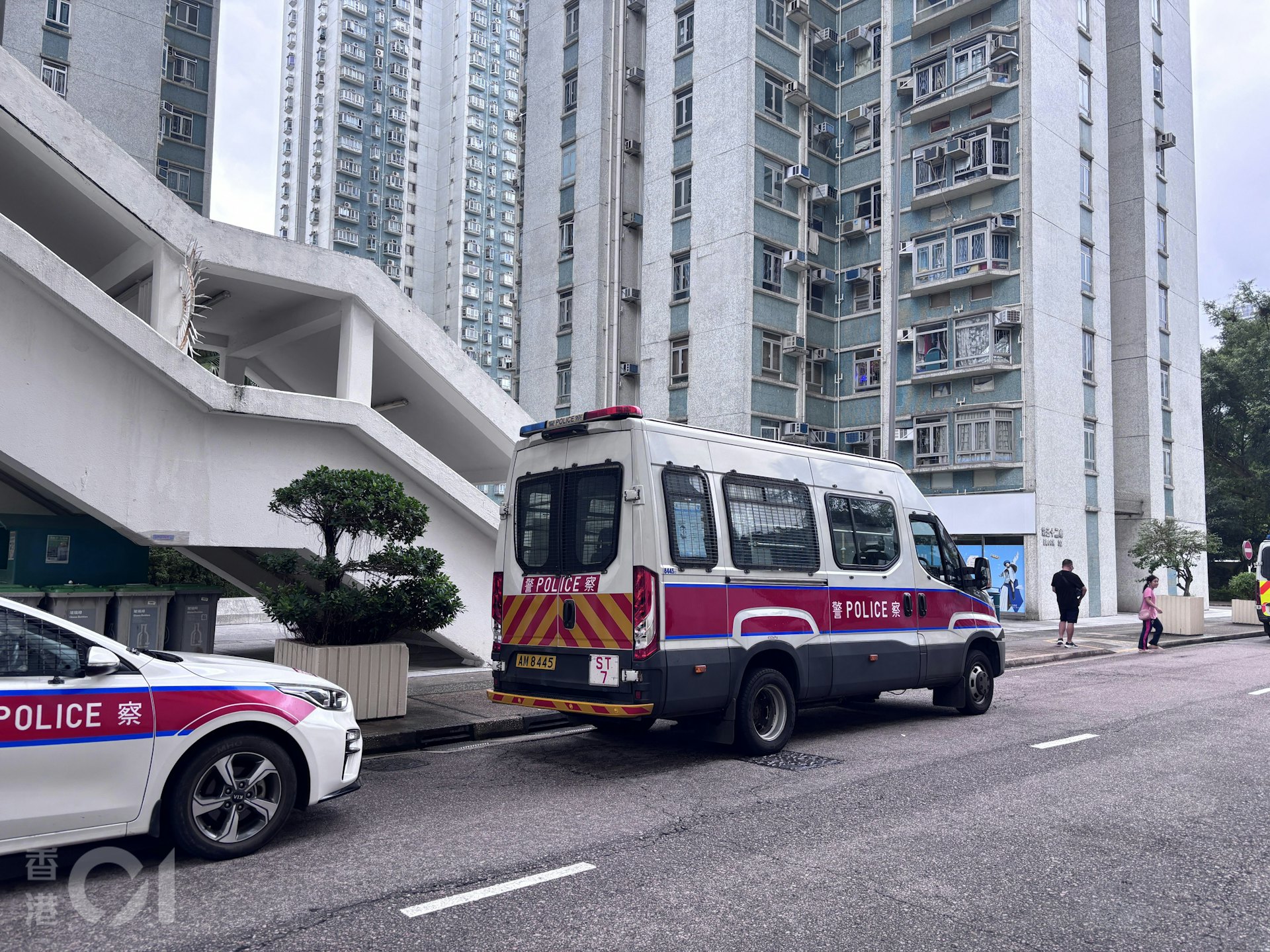 警方到場調查事件。(林振華攝)