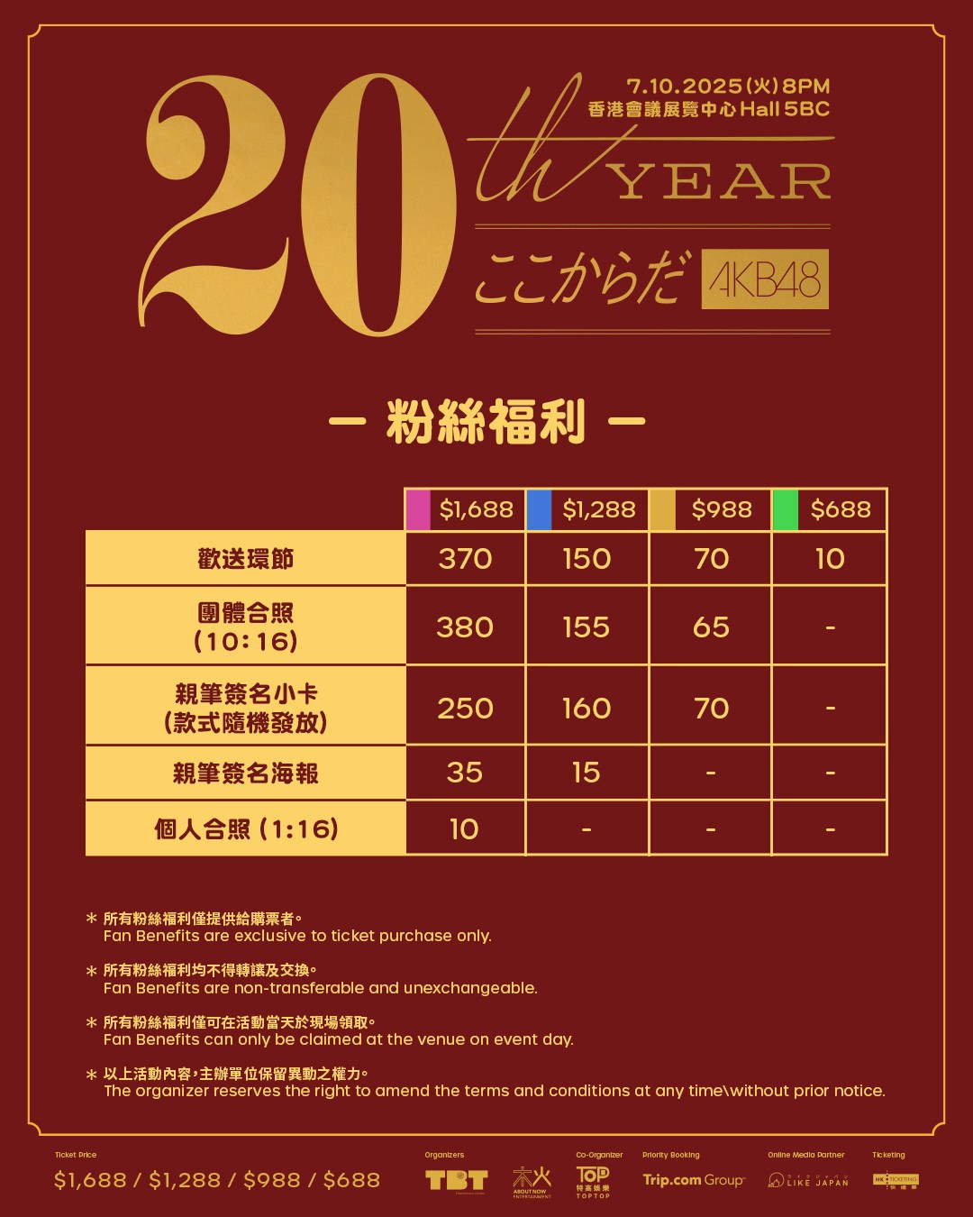 AKB48 Fan Benefits（官方提供）