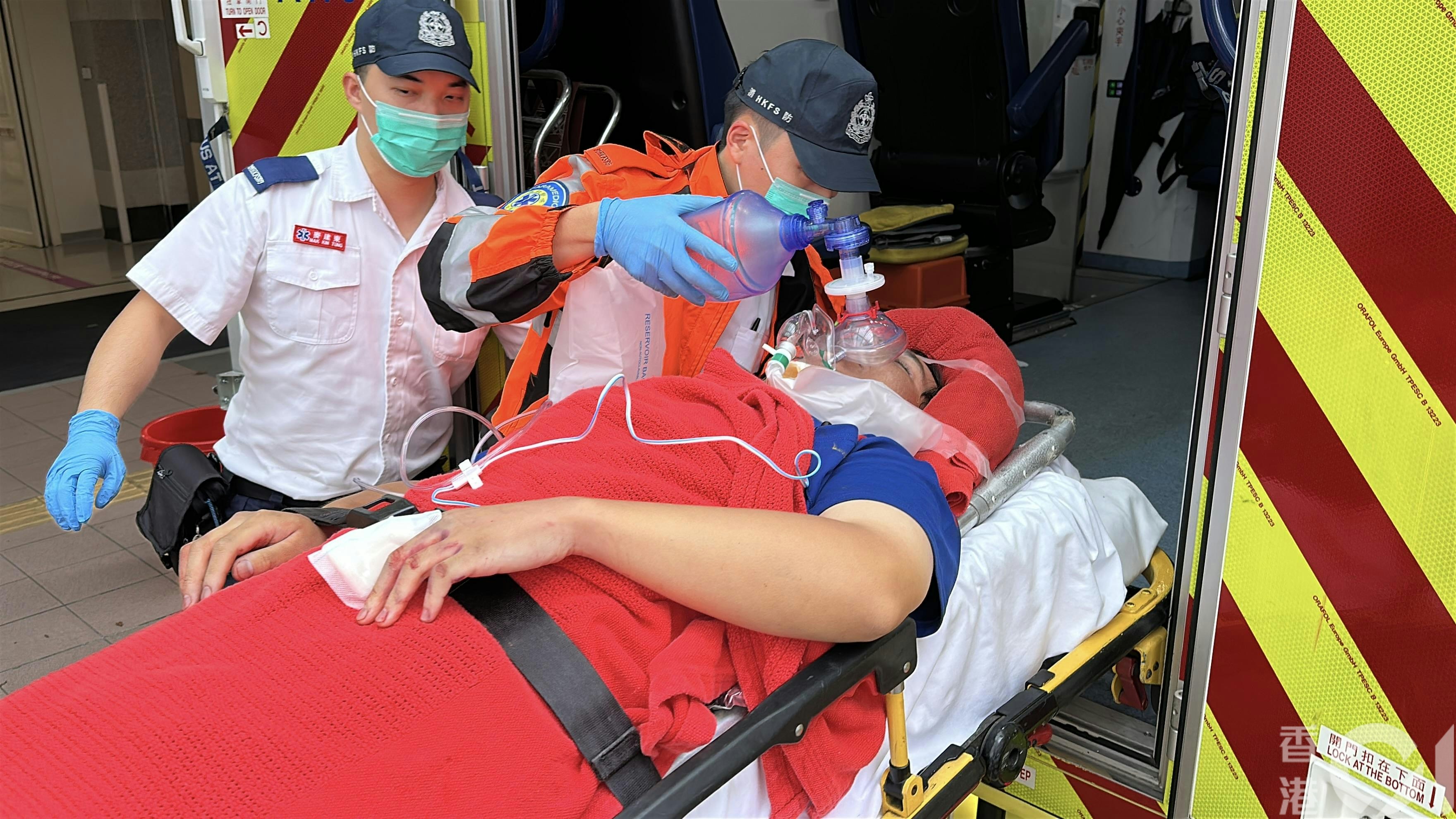 事主昏迷送院搶救後不治。（黃學潤攝）