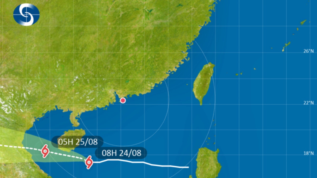 劍魚打風消息|天文台:熱帶低氣壓增強為熱帶風暴 一號風球生效