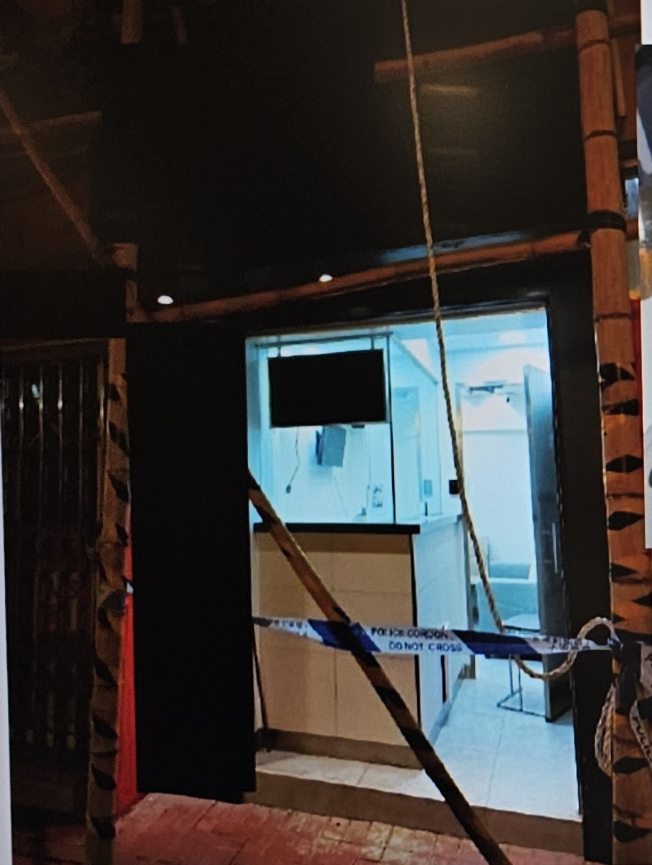 涉事找換店的舖面由疑犯以個人名義租用。（警方圖片）