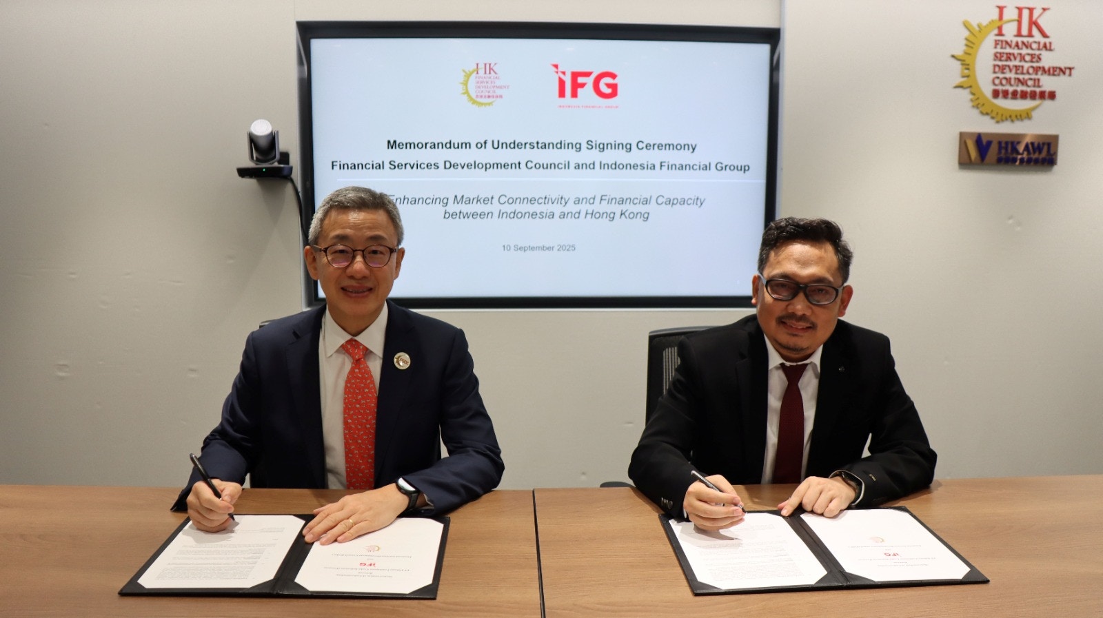 金發局與印尼國有金融機構IFG簽MOU 促兩地連接深化跨境合作