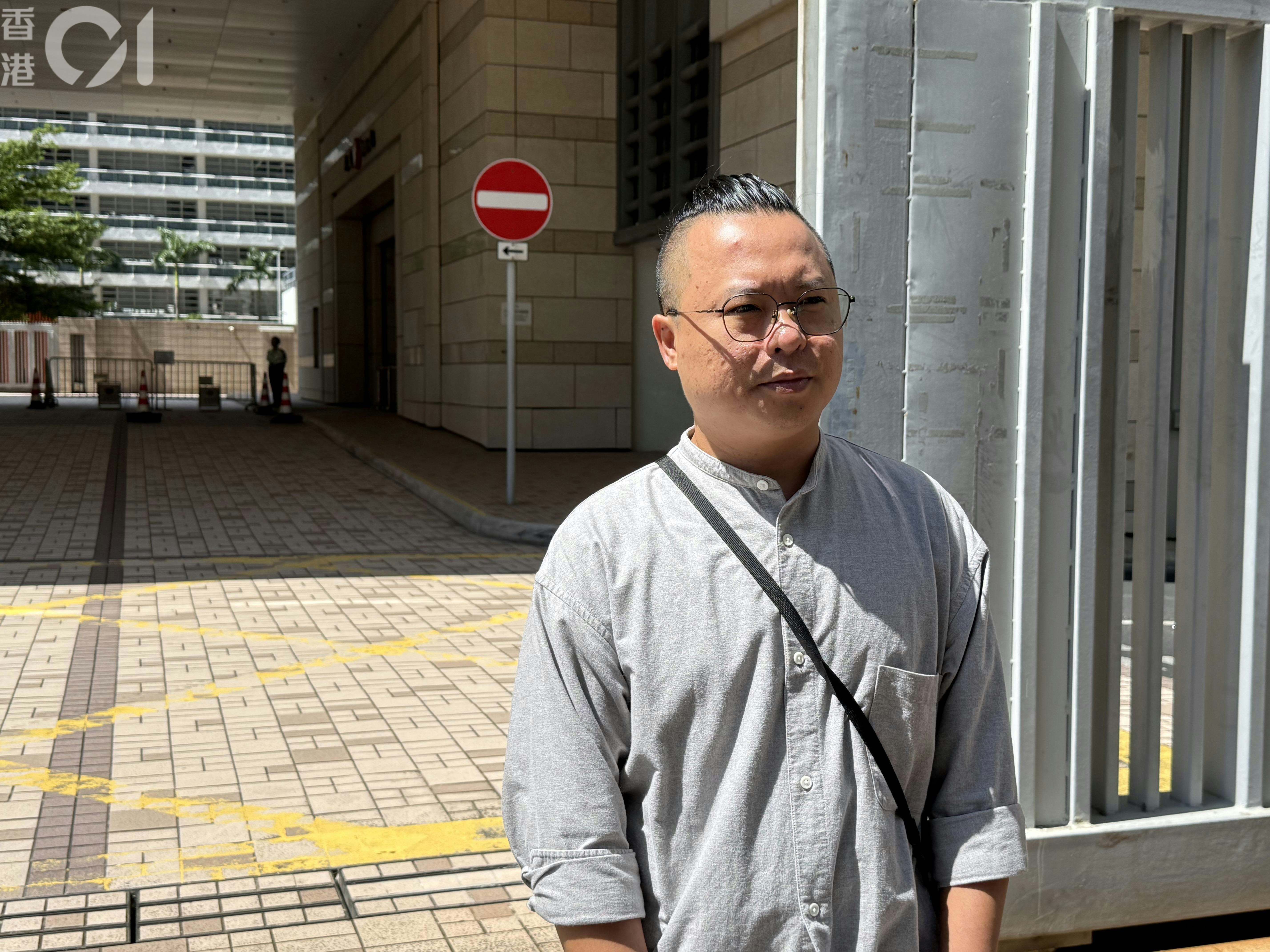 被告陳勁輝是一名塗鴉藝術家。(陳曉欣攝)