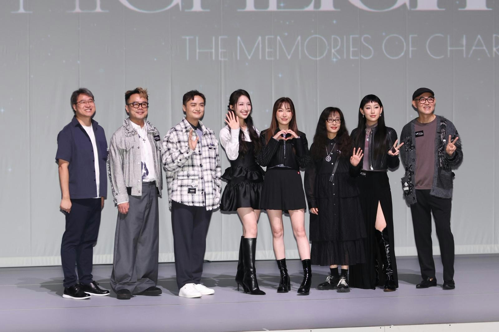 炎明熹今日出席原創粵語音樂劇《一束光——高錕的記憶》記者會。（陳順禎攝）