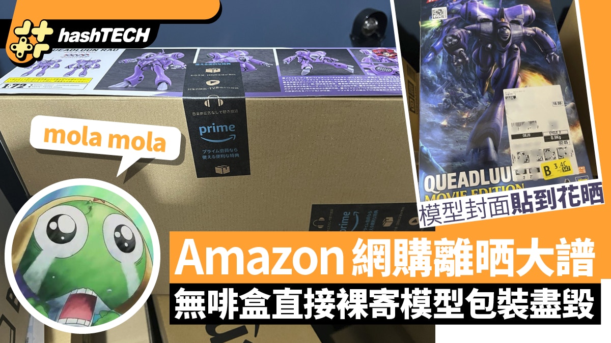 Amazon網購Macross模型無啡盒直寄毀包裝｜網民：八角星人會激死!