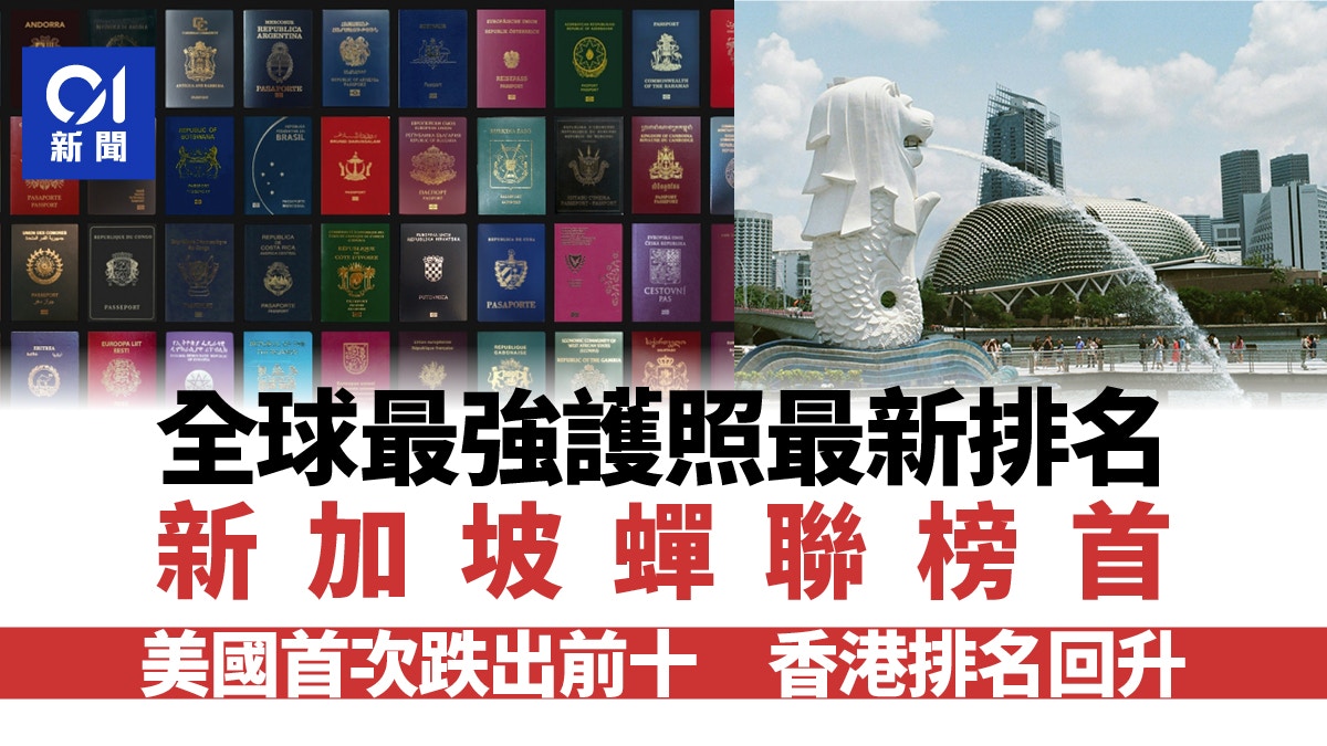 最新全球護照排名出爐美國首次跌出前10 中國過去10年攀升迅速