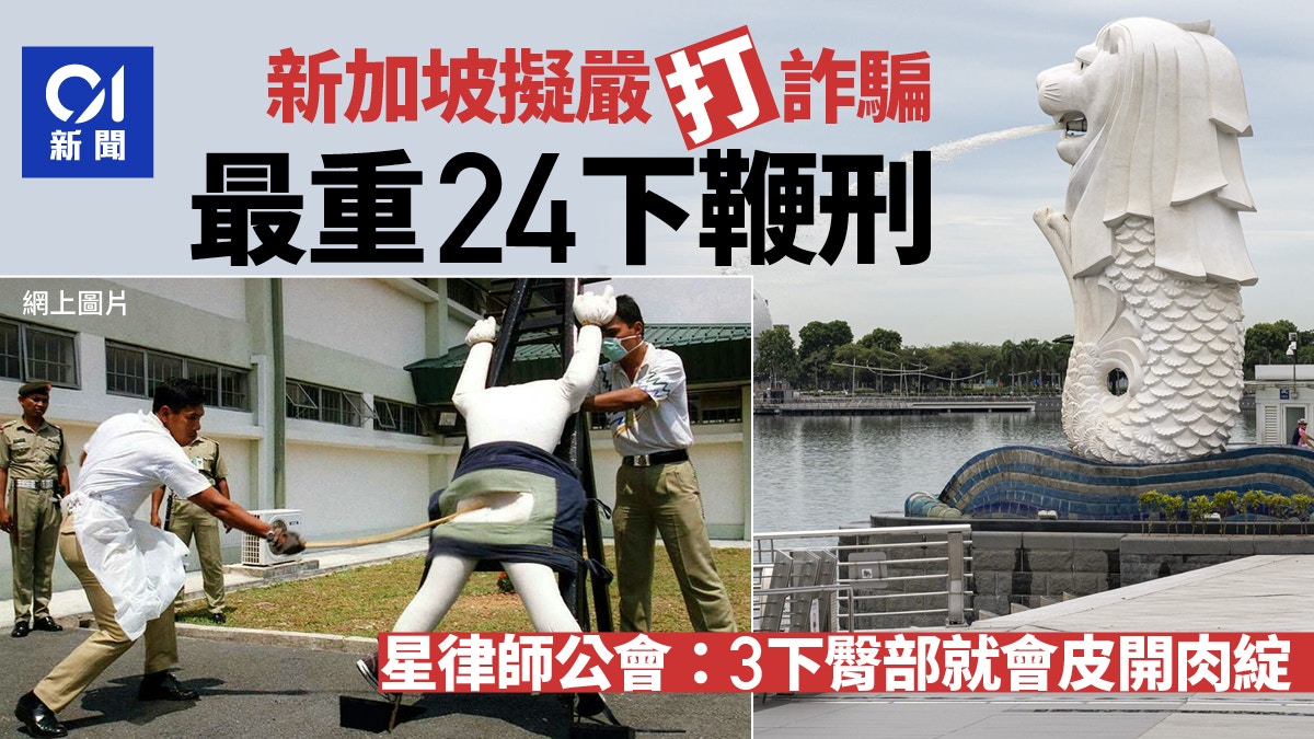 新加坡拟对诈骗犯祭鞭刑“3下即皮开肉绽” 最重罚24鞭