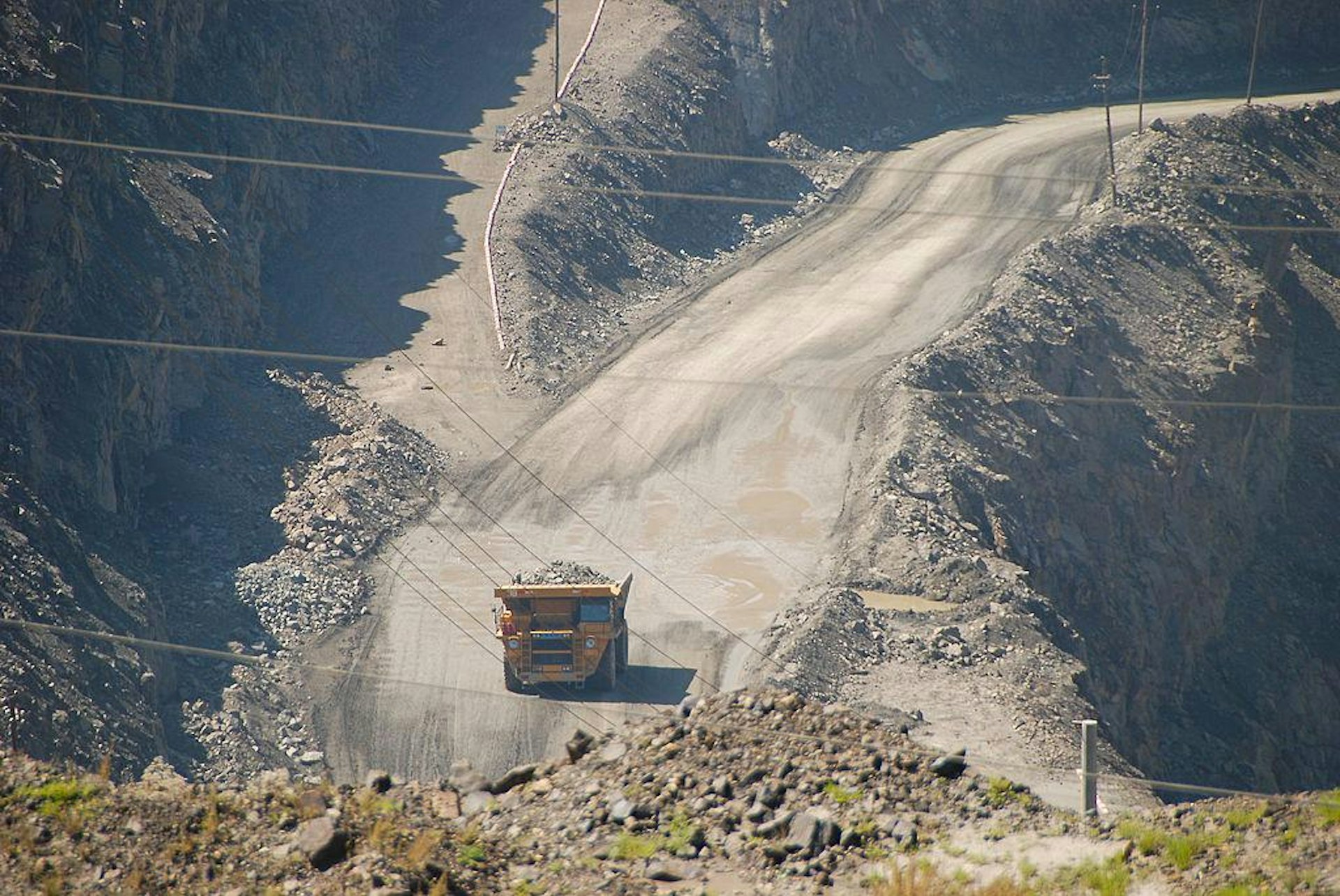 2013年2月2日,中國白雲鄂博稀土礦。白雲鄂博是中國內蒙古的一個礦業小鎮。鎮北部的礦區是世界上已發現的最大稀土金屬礦床之一。(Getty)