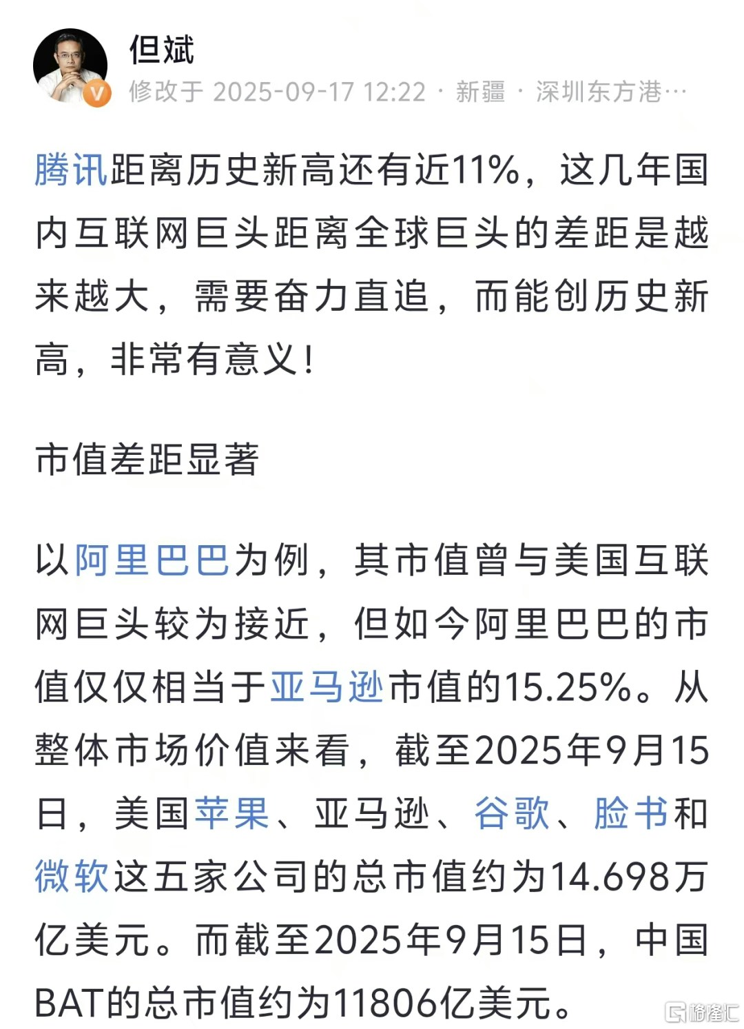 内地私募大佬但斌最新美股持仓露玄机首次买入阿里巴巴！