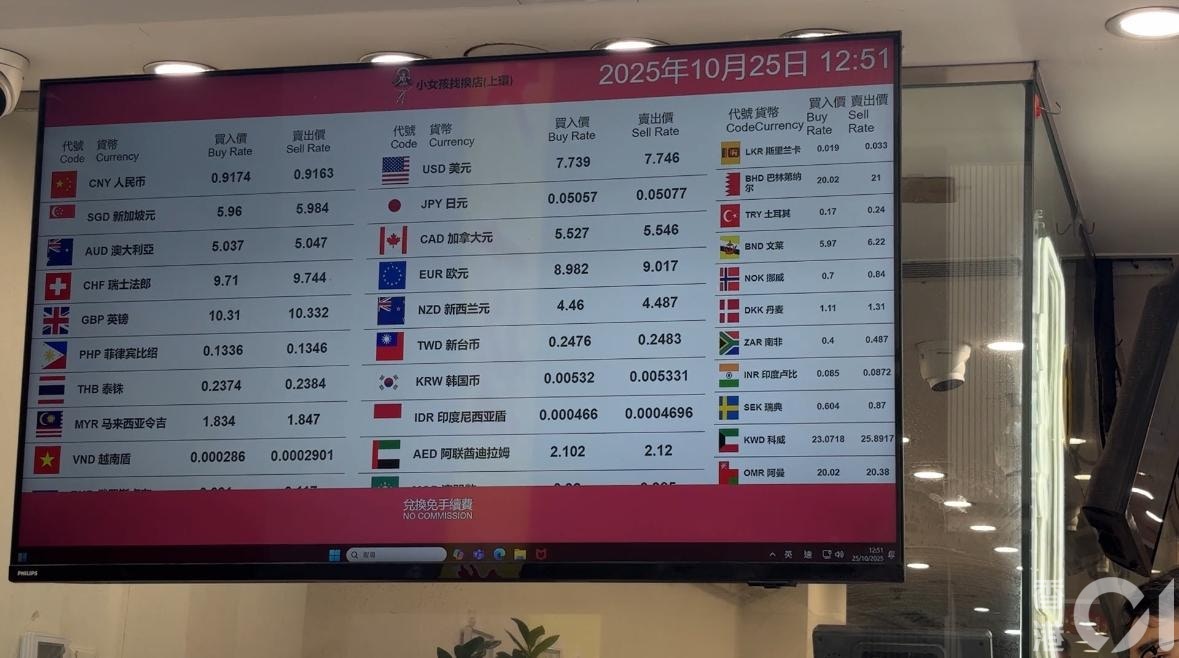 日圆汇率近期新低上环找换店排长龙店方：近期由开门排到关门