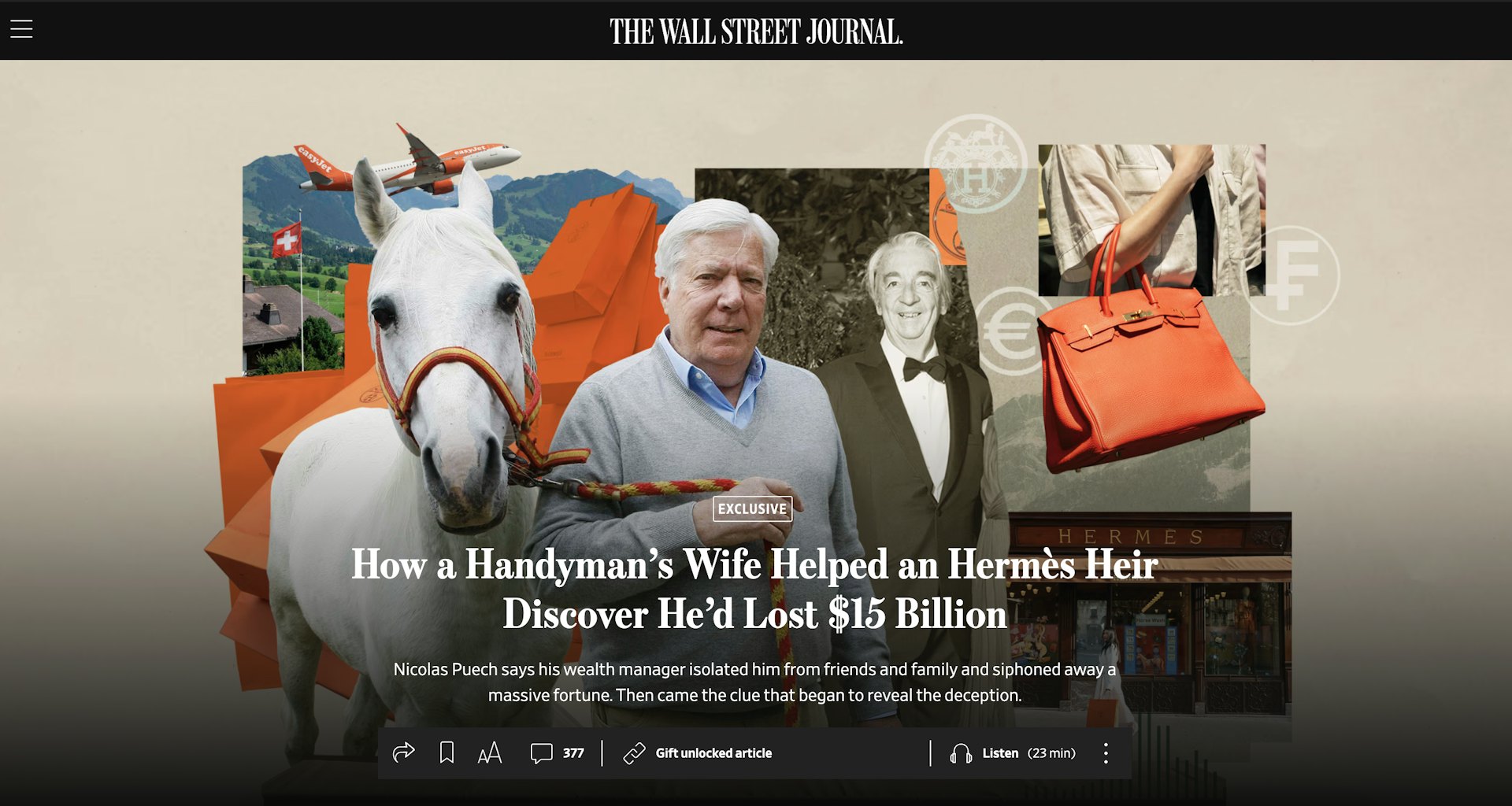 《华尔街日报》10月17日发表的相关报道(网站截图) 《华尔街日报》10月17日发表的相关报道(网站截图)