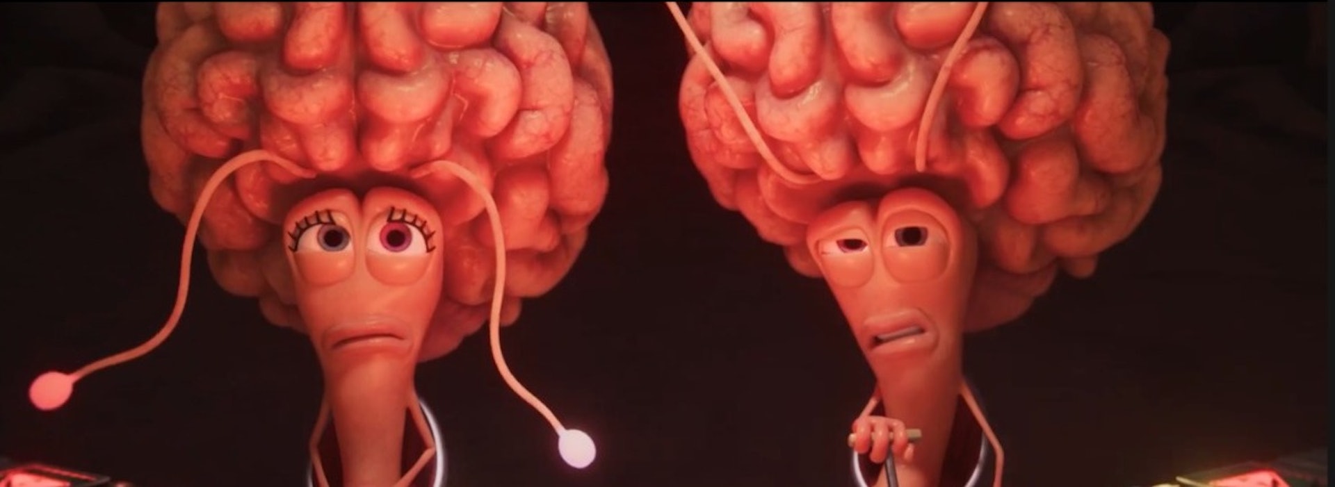 左右腦都係由Lokman配,一個衝勁小子,一個厭世油條,相當抵死。(《出精特攻隊》劇照) 左右腦都係由Lokman配,一個衝勁小子,一個厭世油條,相當抵死。(《出精特攻隊》劇照)