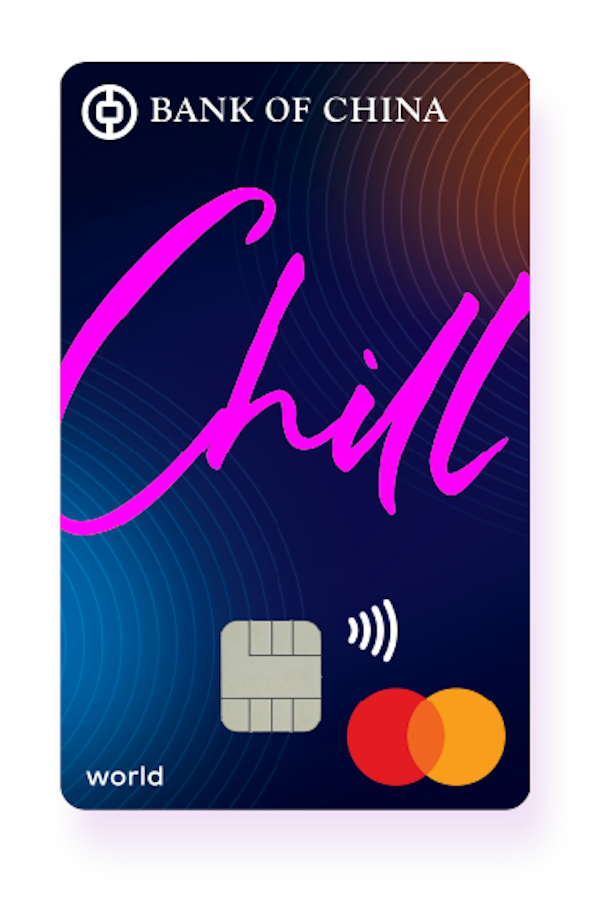 中國銀行 —— Chill World Mastercard/網購回贈5%/每月上限HK$150