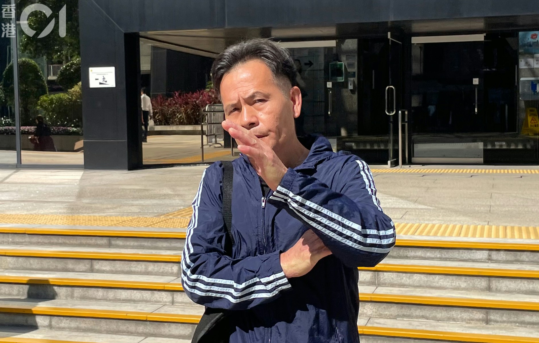 被告梁志華否認危險駕駛引致他人死亡，並指事主「細粒」，不知她從哪裡飊出來。(朱棨新攝)