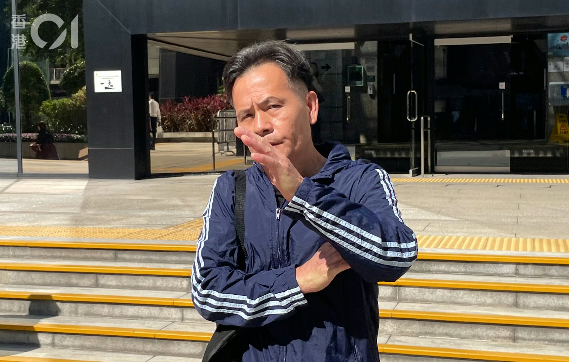 被告梁志華否認危險駕駛引致他人死亡,並指事主「細粒」,不知她從哪裡飊出來。(朱棨新攝)