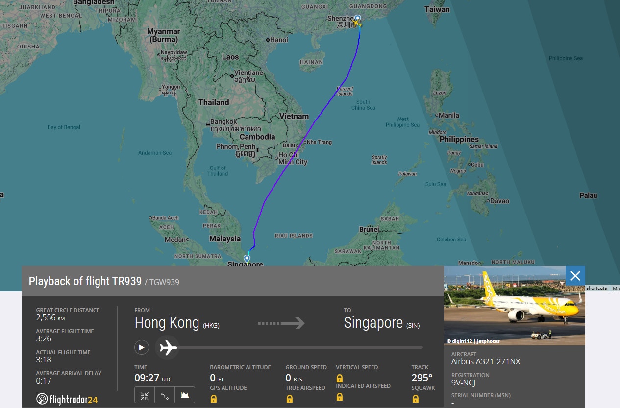 有片｜香港飞新加坡“酷航”疑乘客尿袋自焚数空姐用灭火器救熄