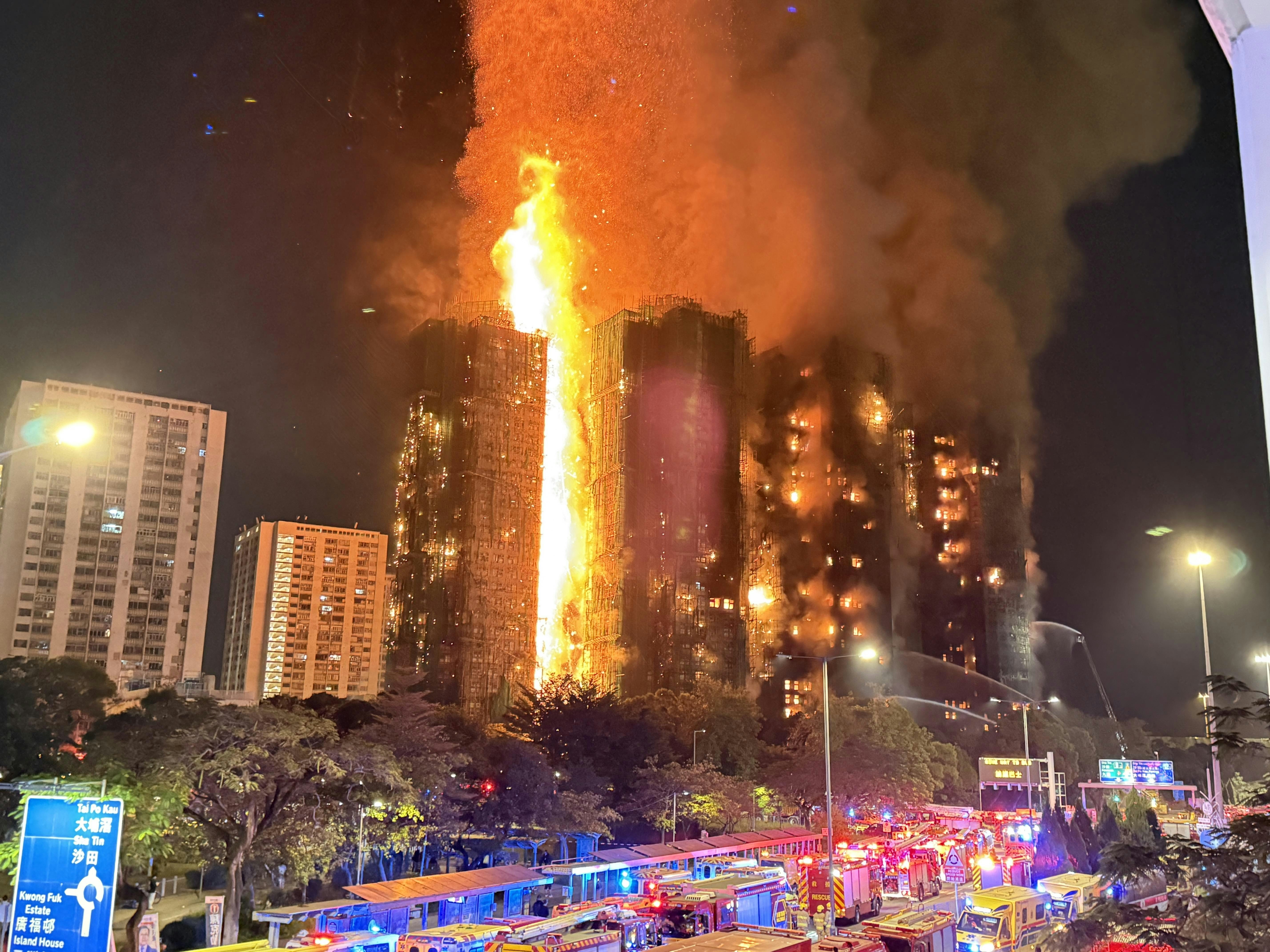 宏福苑五級火｜入夜後仍有人報案指被困　街坊：事發時無警鐘響